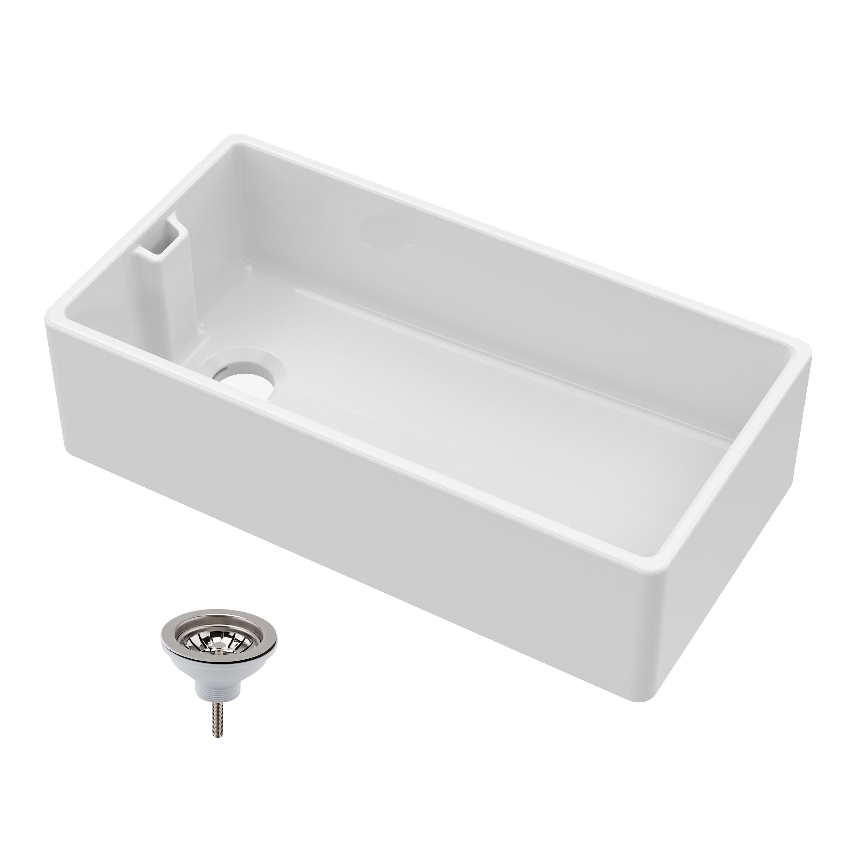 1 Bowl Fireclay Belfast Sink Waste 895mm x 460mm x 254mm