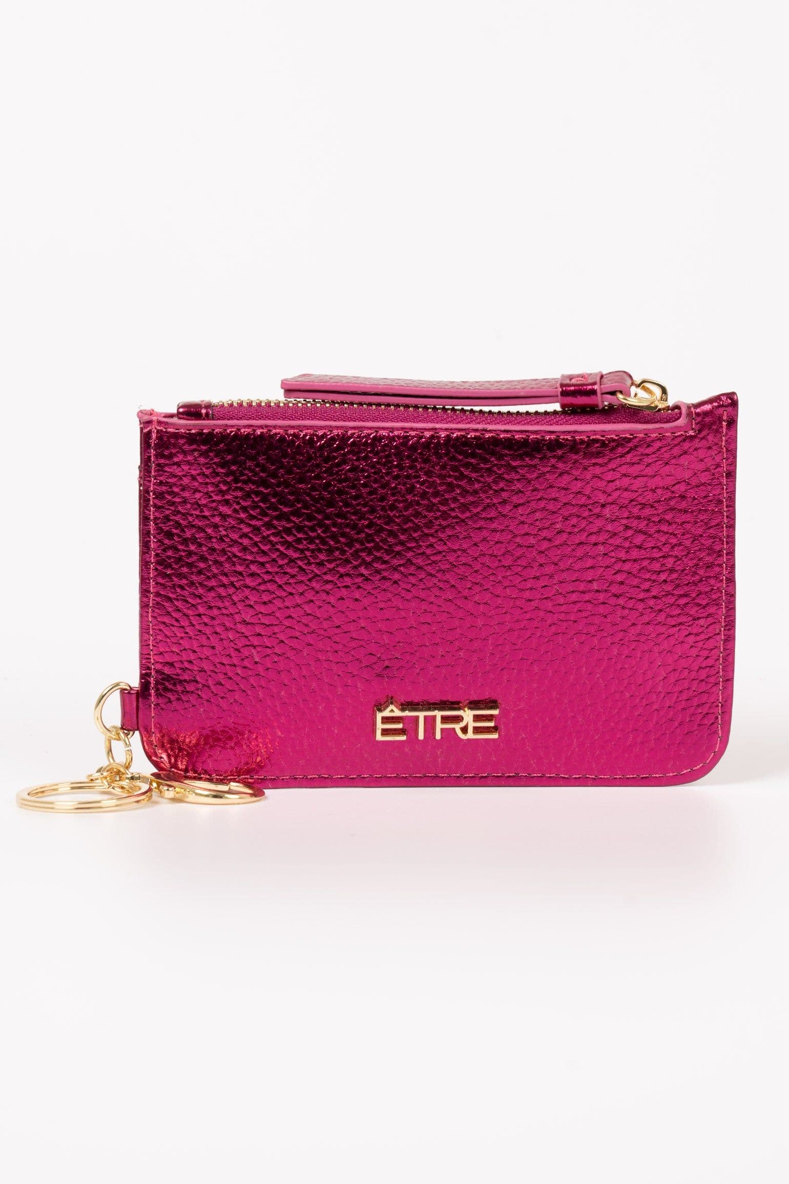 Mia Metallic Faux Leather Card Holder Wallet