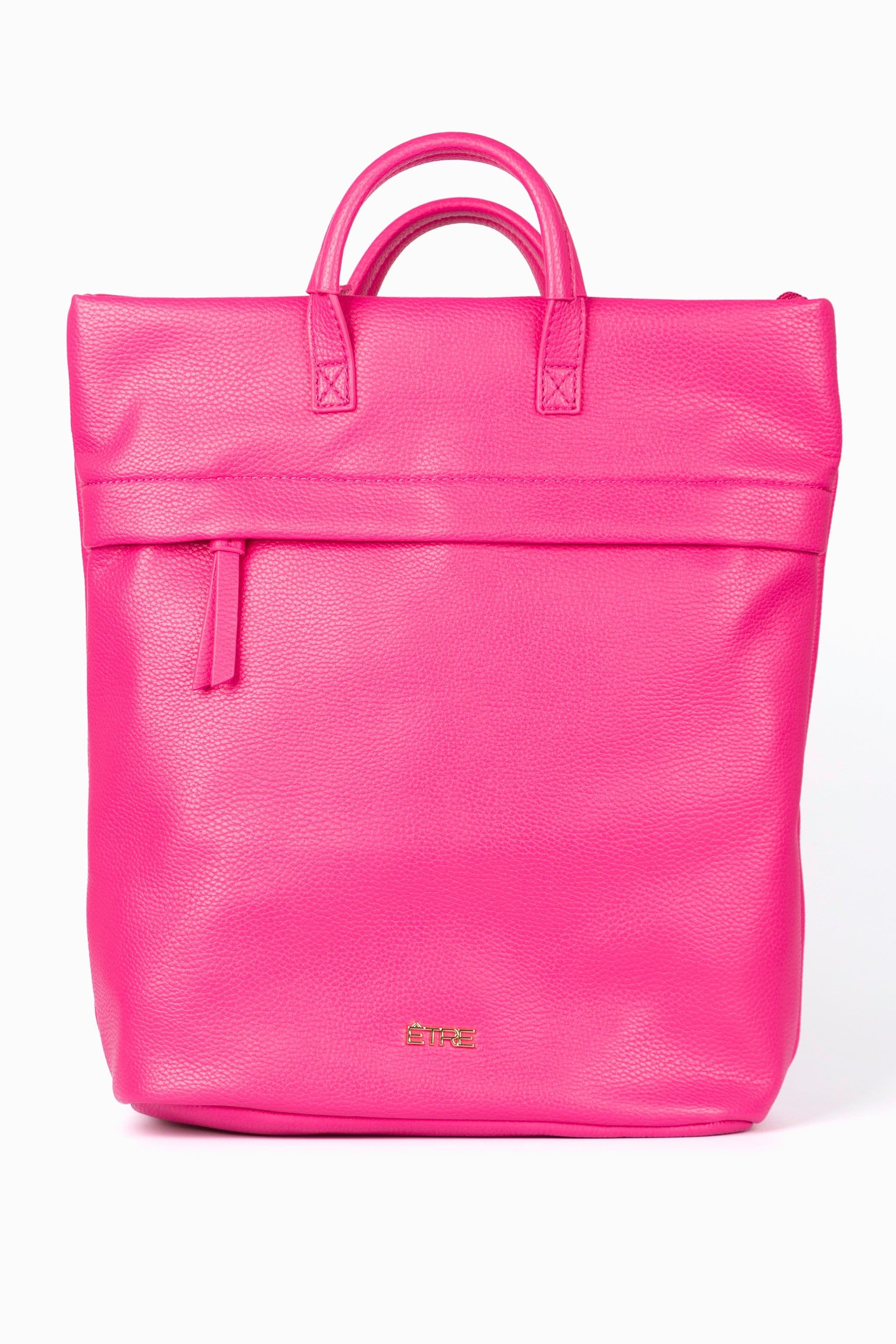 Perrie Top Handle Faux Leather Laptop Backpack
