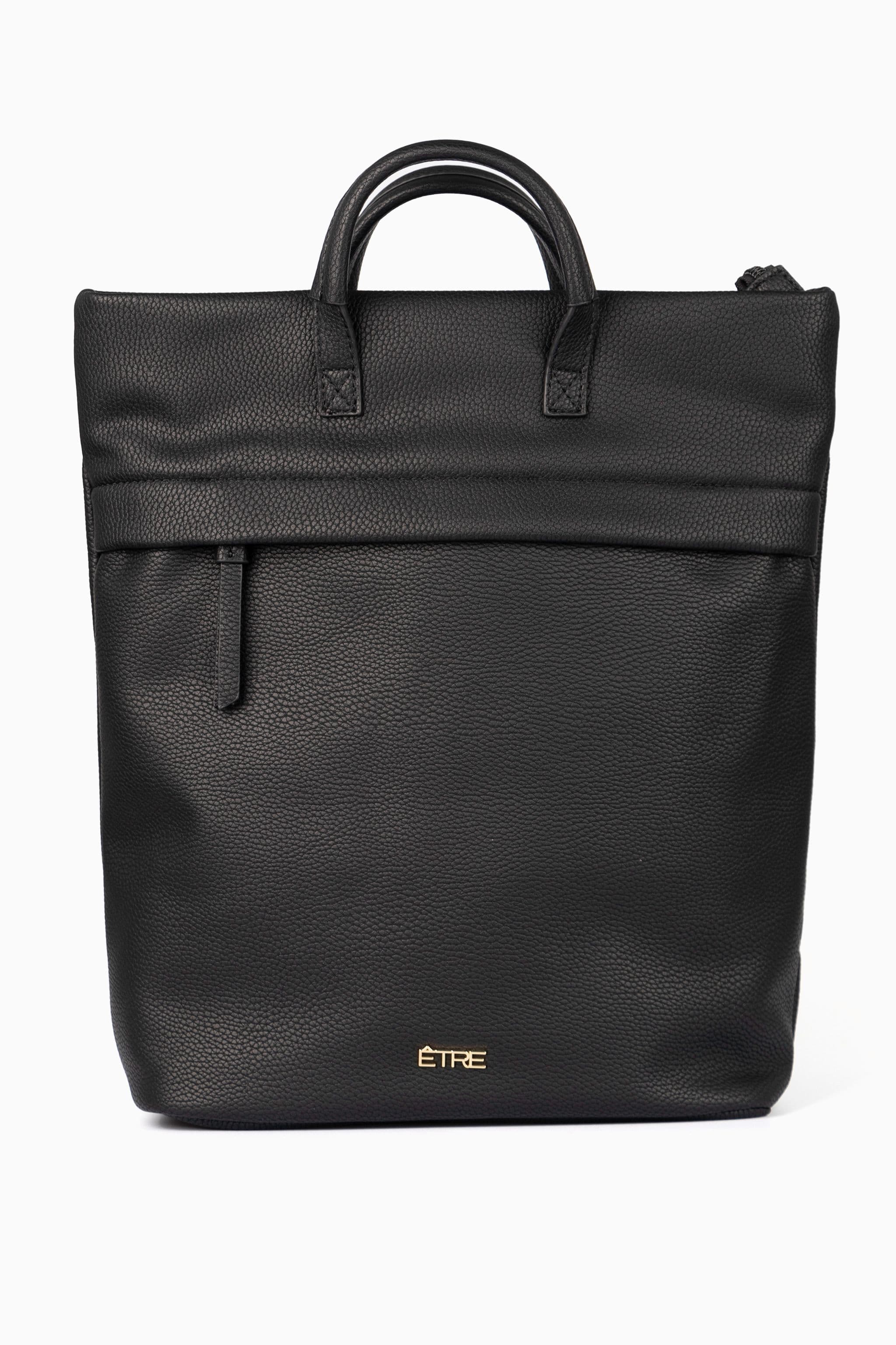 Perrie Top Handle Faux Leather Laptop Backpack
