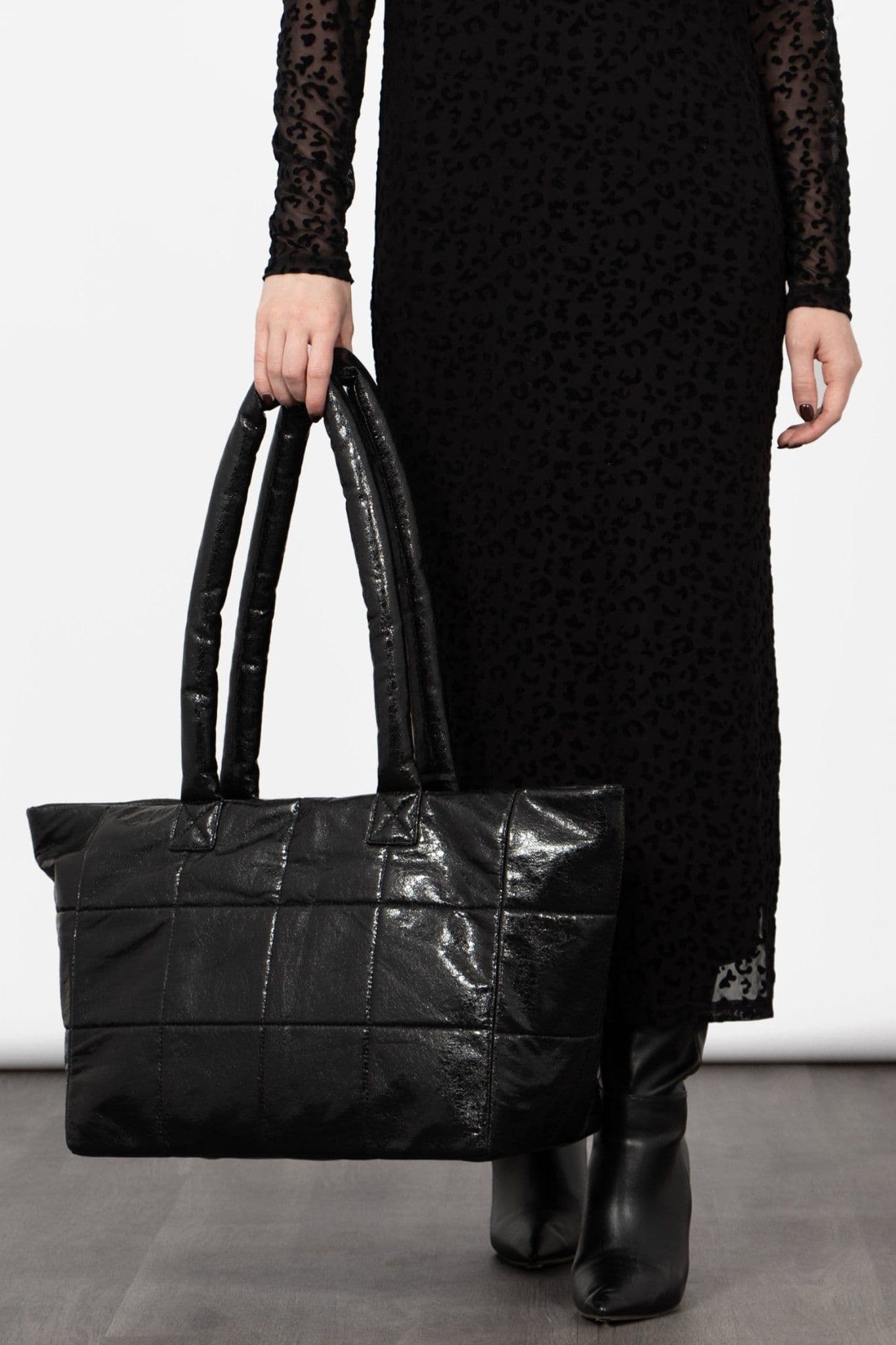 Faux Leather Large Tote Bag Carry All