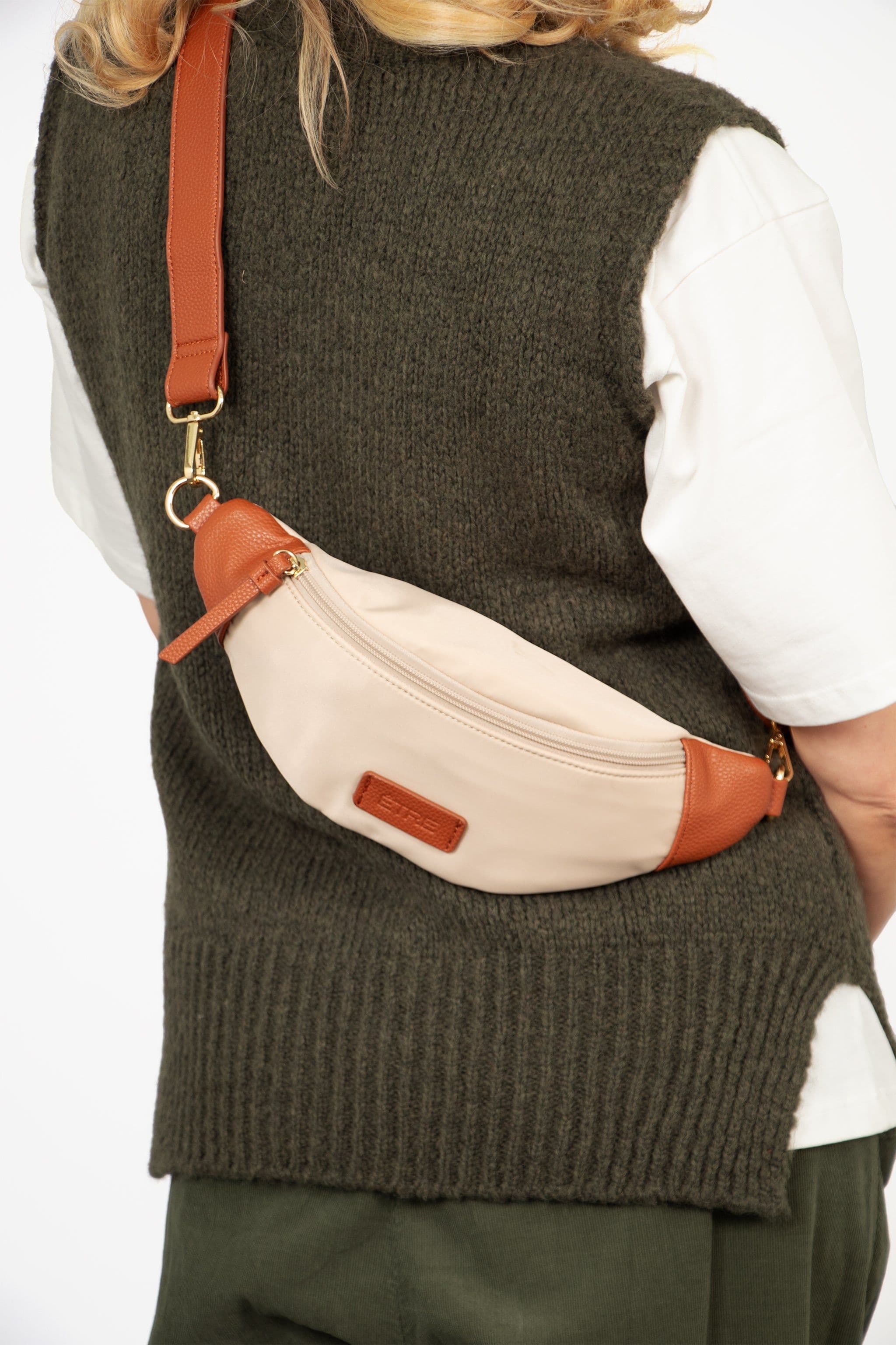 Palmer Bum Bag Cream Nylon PU