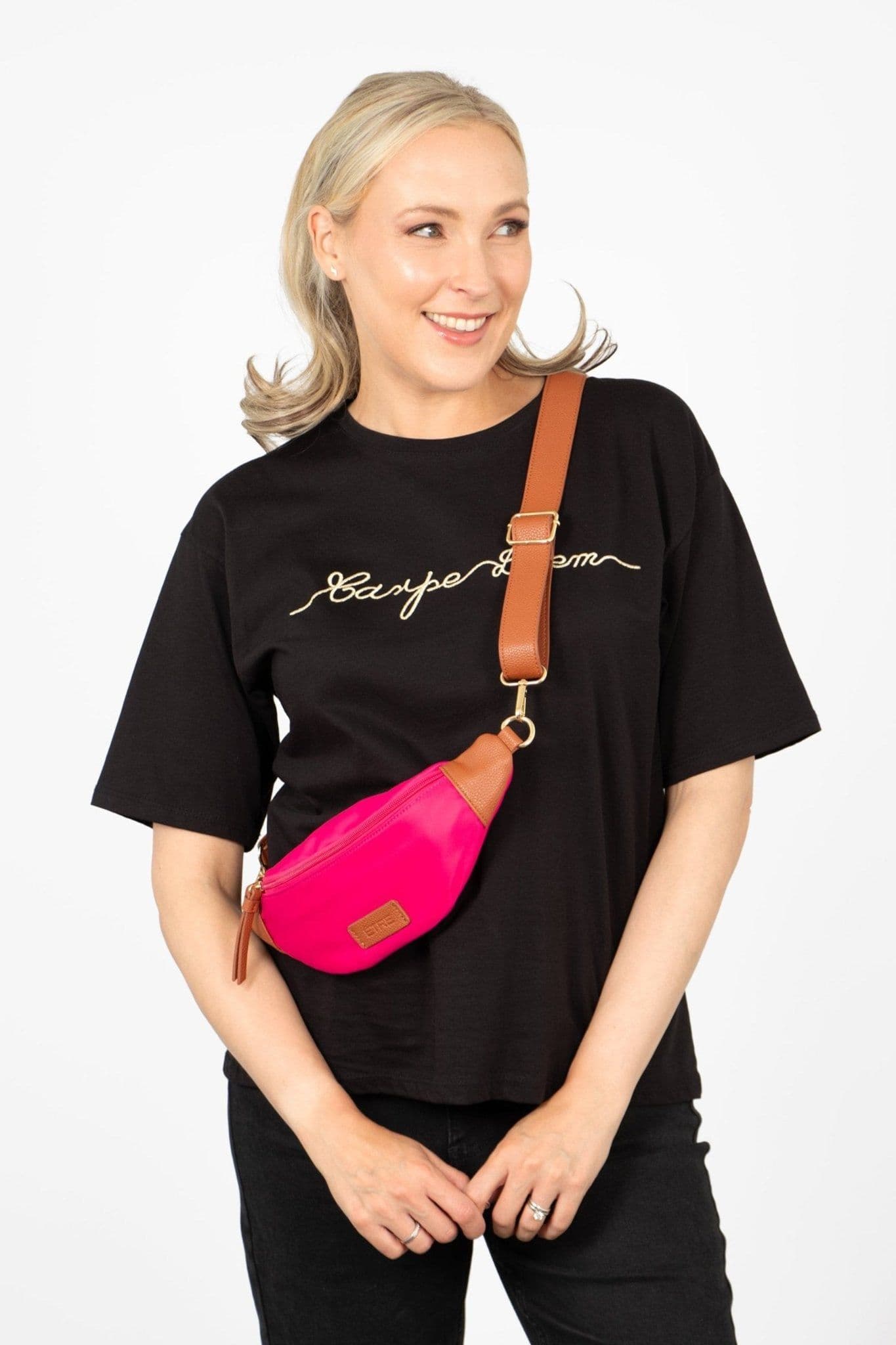 Palmer Bum Bag Pink Nylon PU