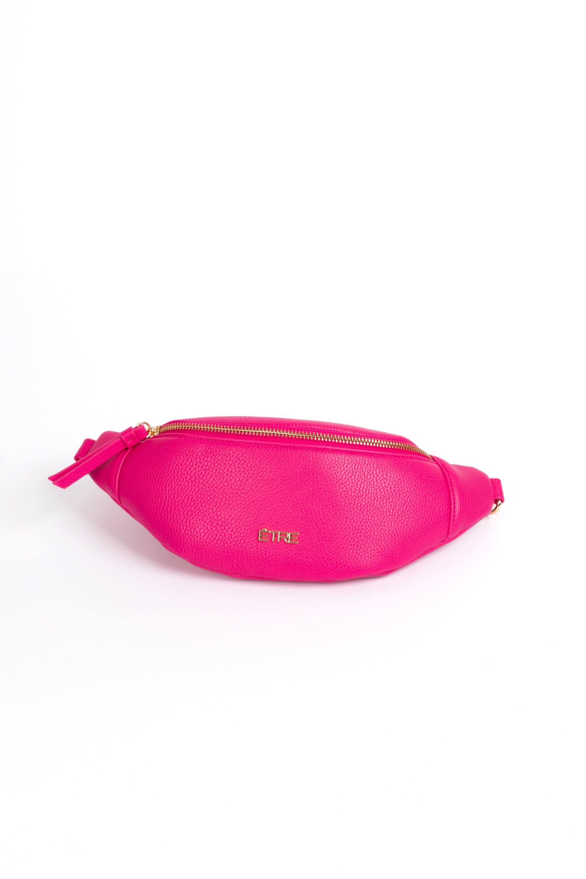Fuchsia Pink Faux Leather Bum Bag