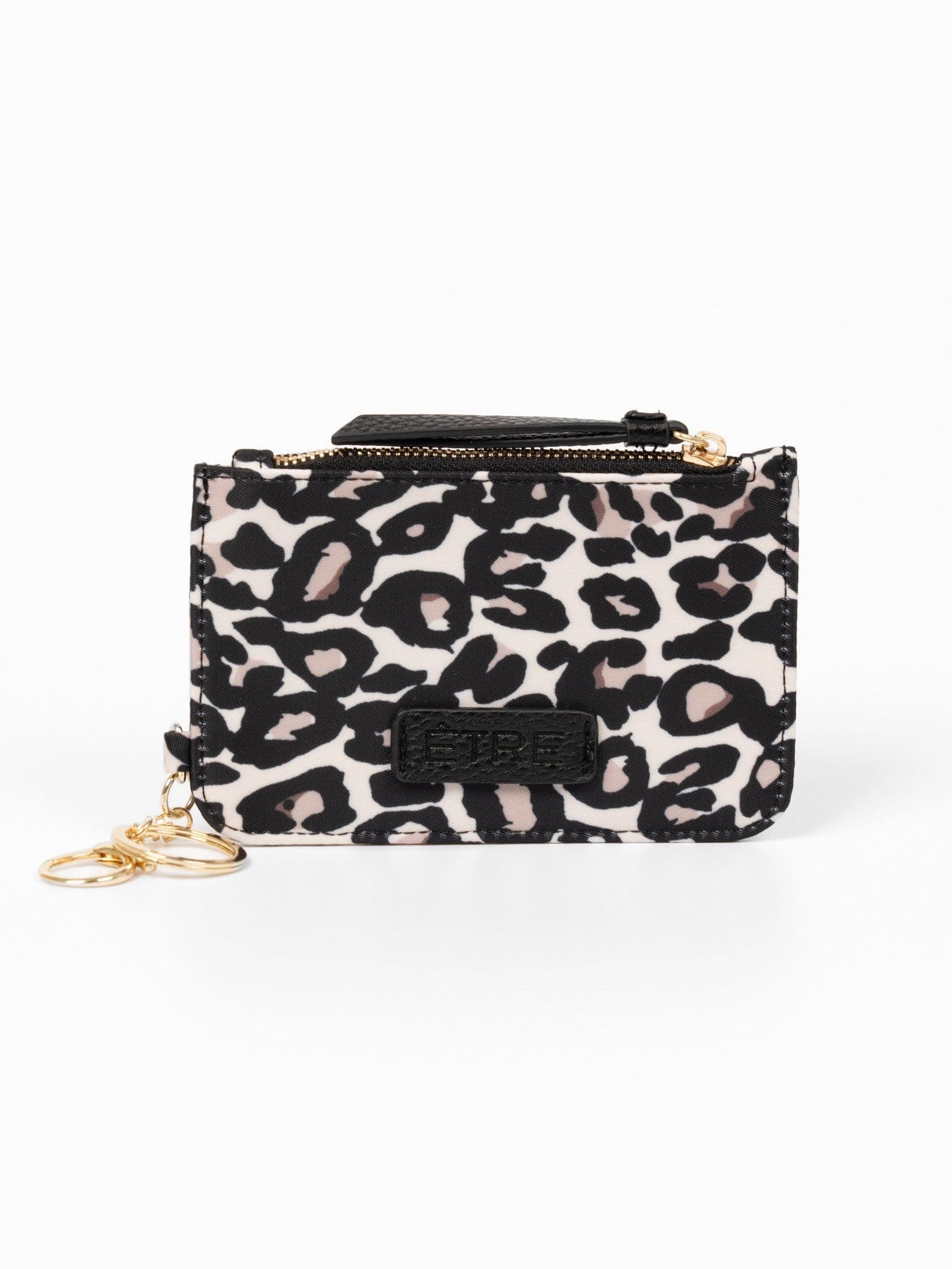 Florrie Card Holder Wallet Leopard Print Nylon