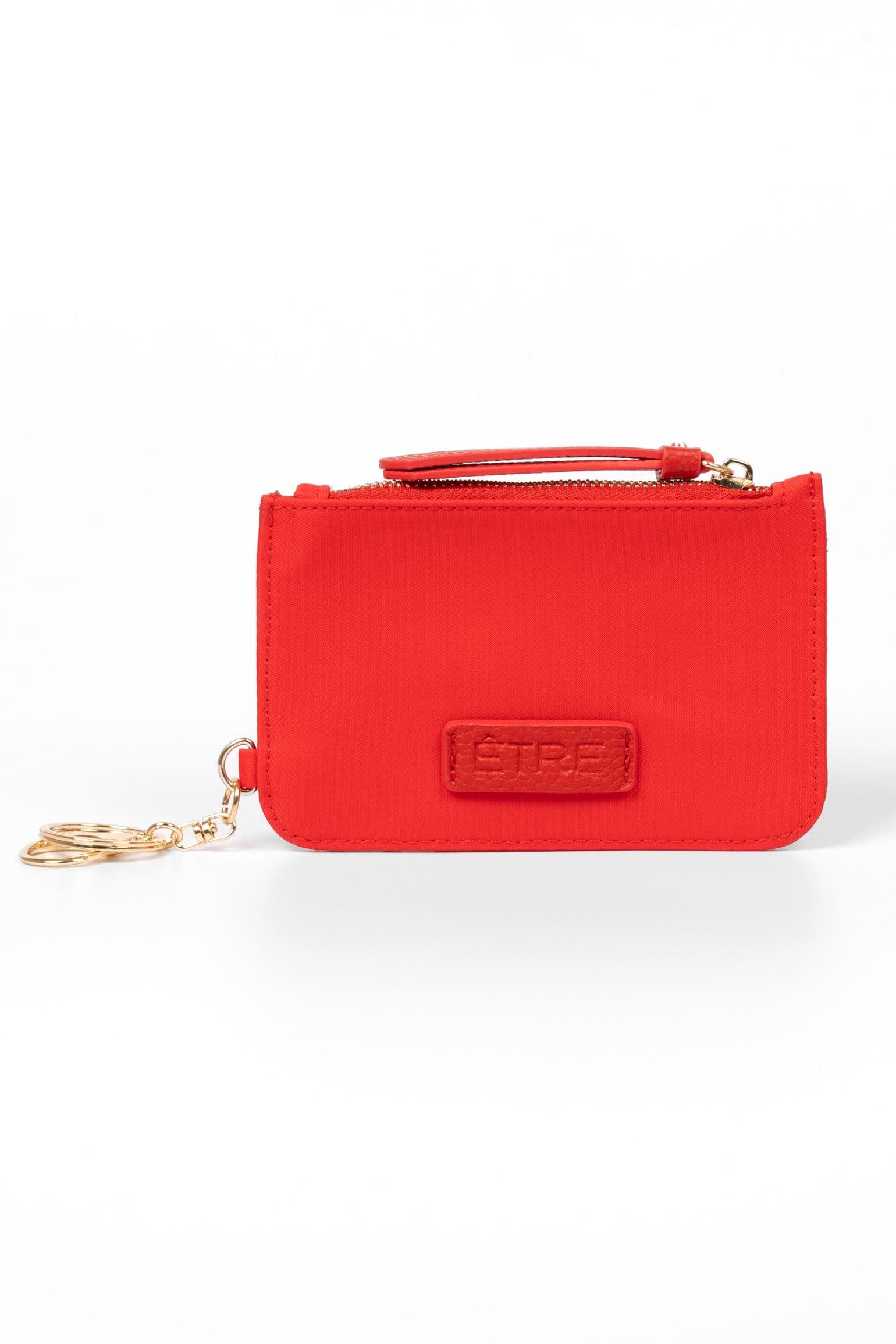 Florrie Card Holder Wallet Red Nylon