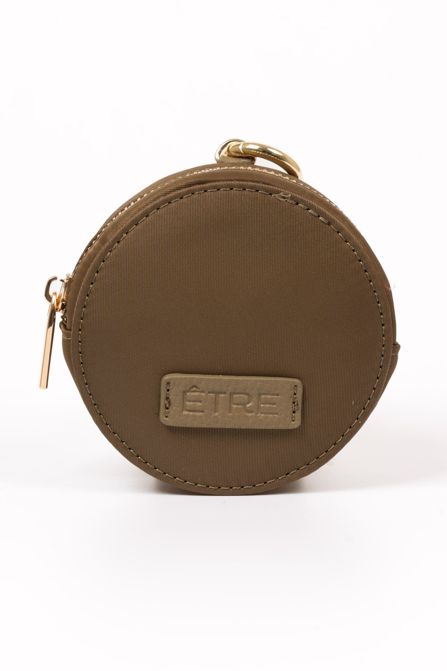 Finley Round Coin Purse Moss Green Nylon