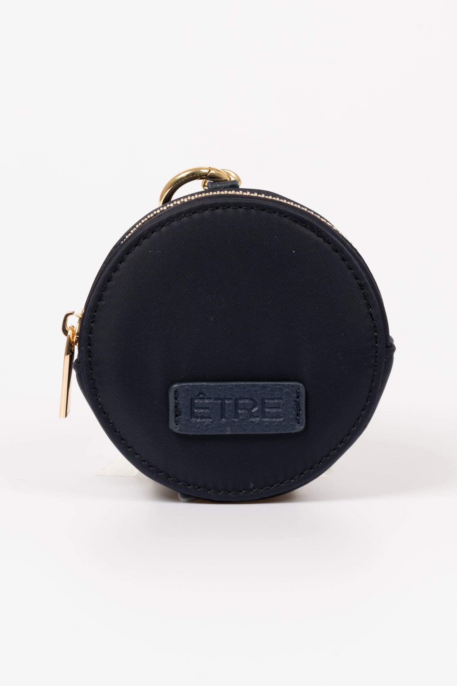Finley Round Coin Purse Dark Blue Nylon Blue