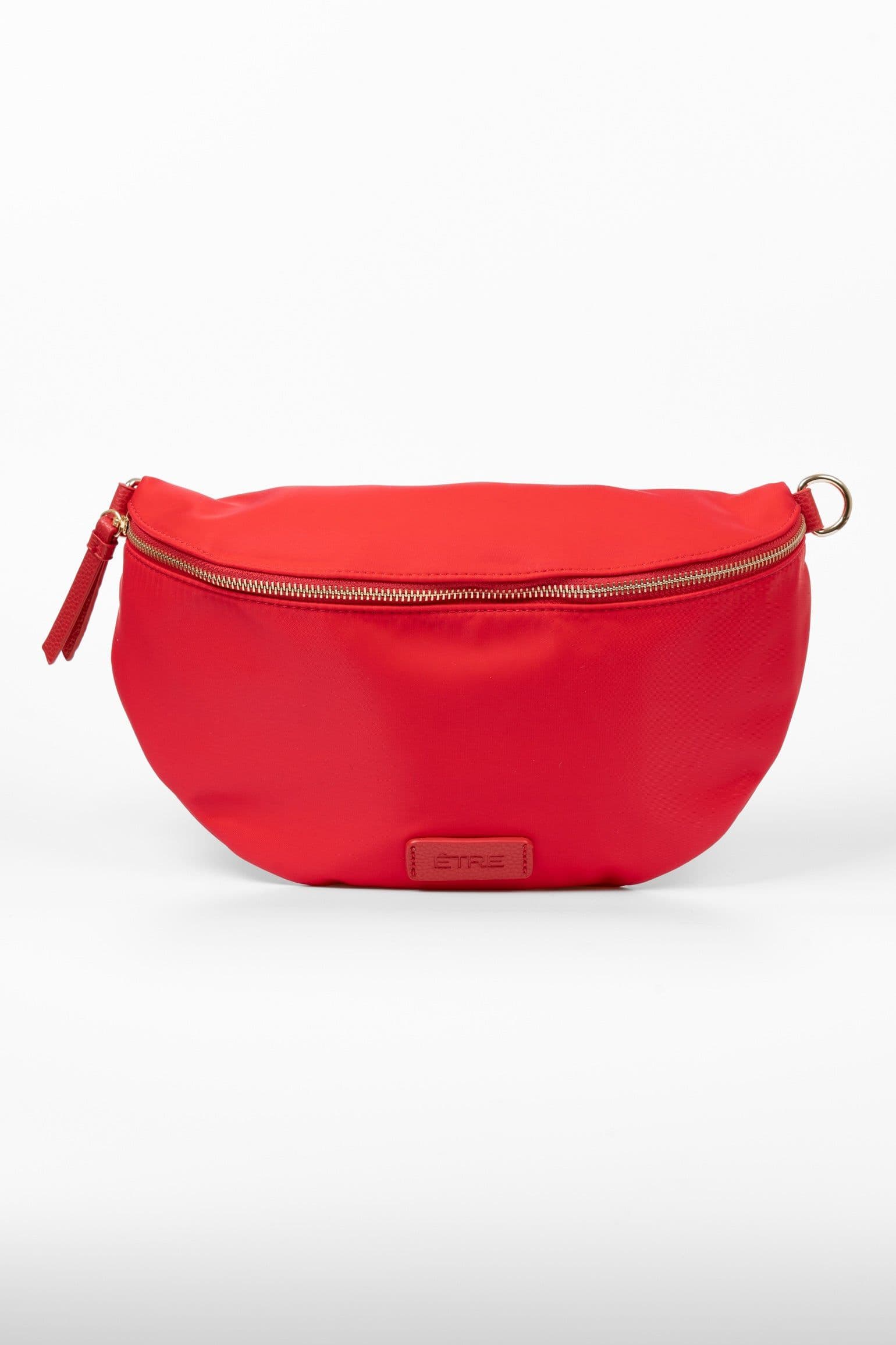 Jovie Large Bum Bag Red Nylon PU