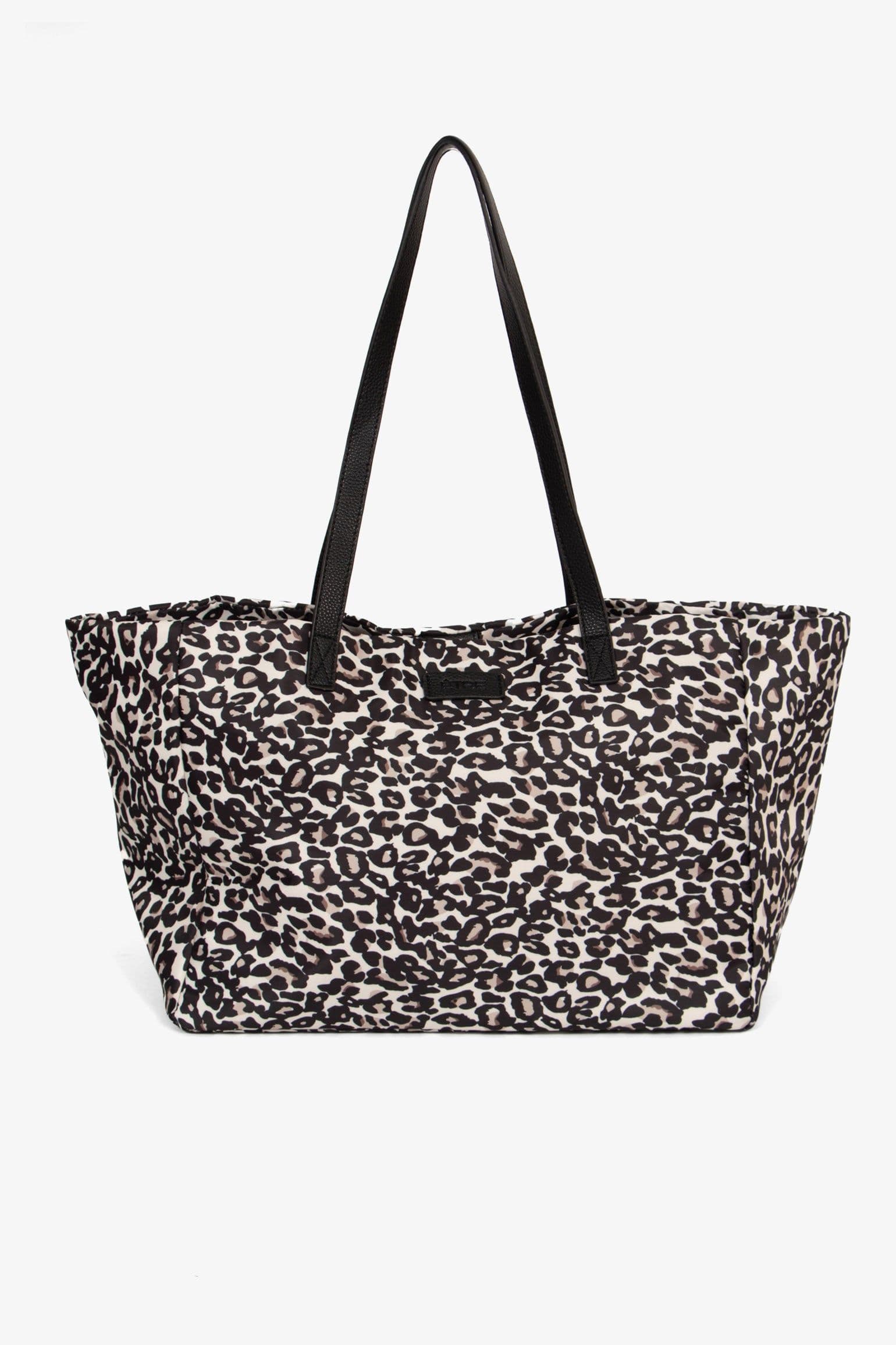Leopard Print Large Tote Handbag