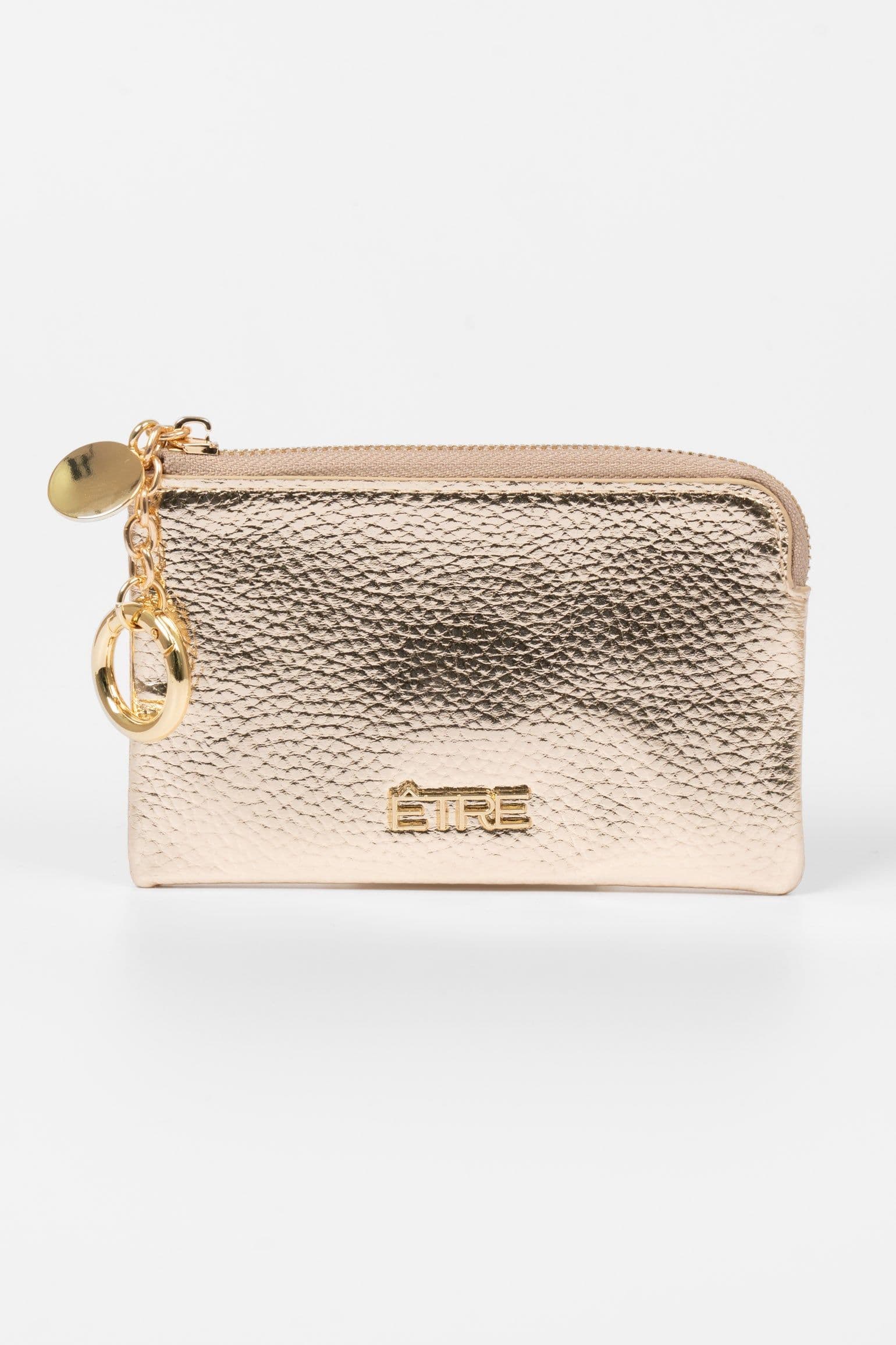 Arlo Small Coin Purse Gold Faux Leather