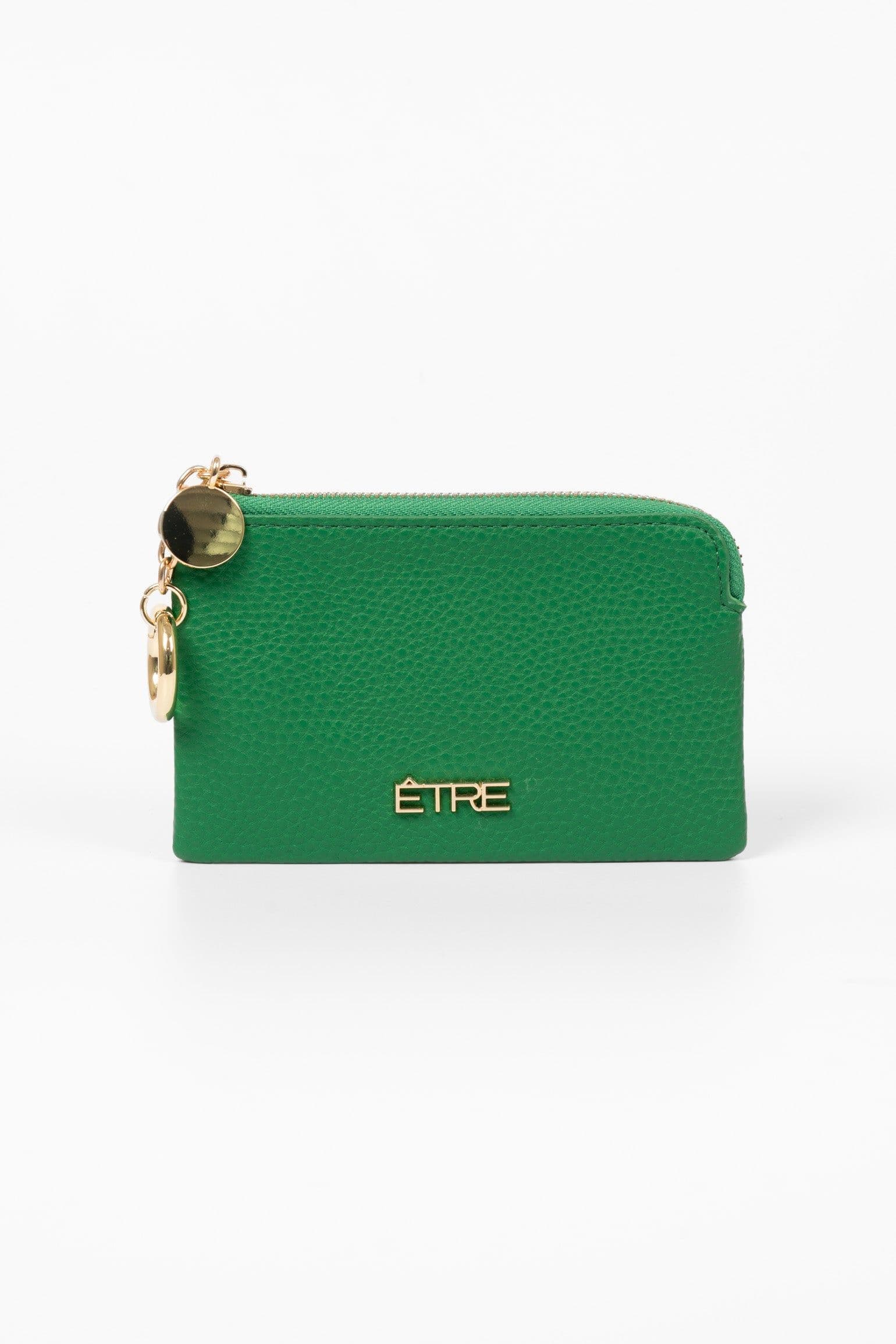 Arlo Small Coin Purse Green Faux Leather