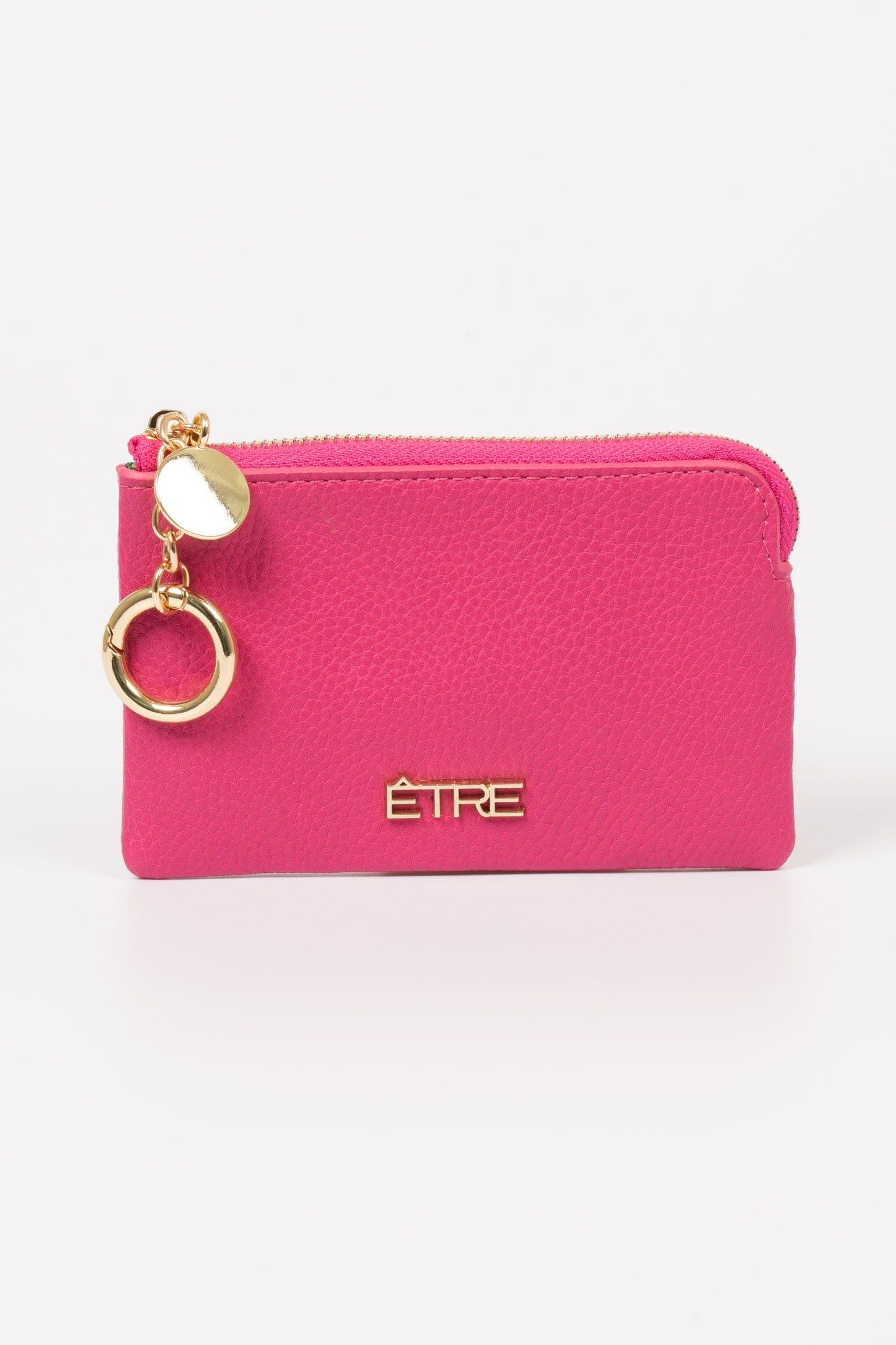 Arlo Small Coin Purse Pink Faux Leather