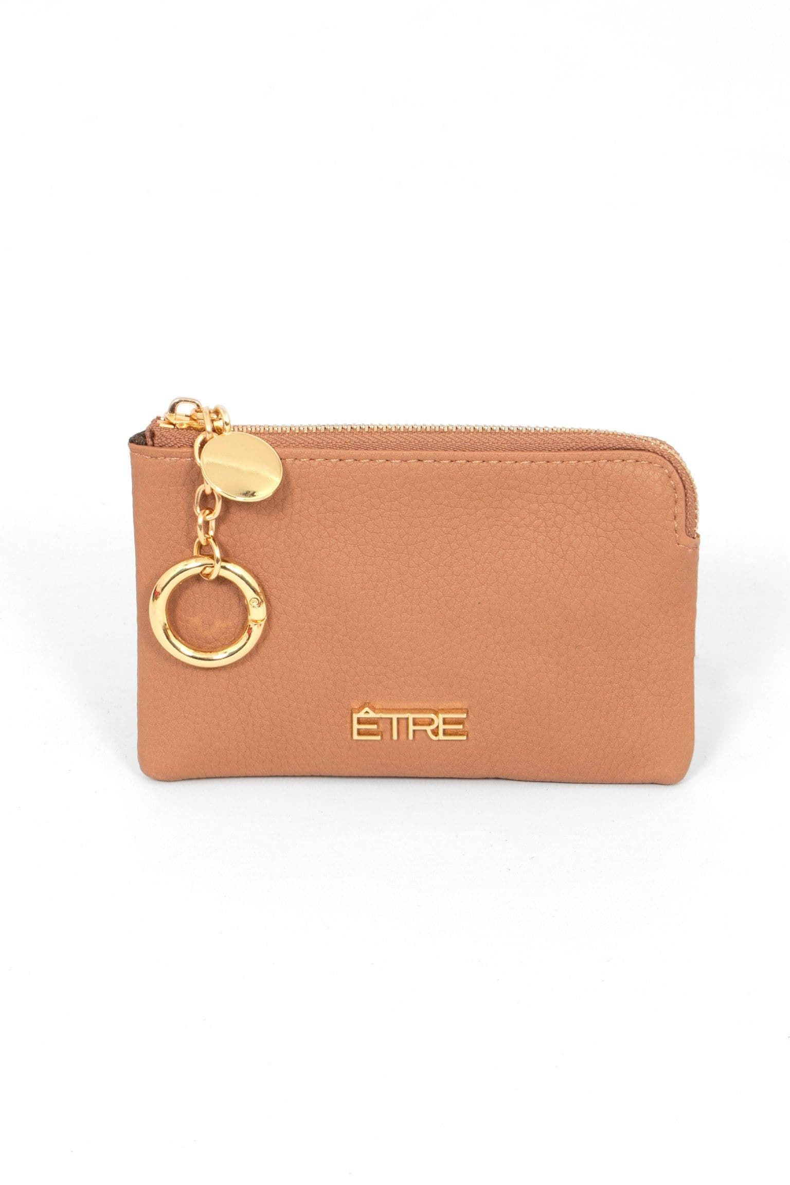 Arlo Small Coin Purse Tan Faux Leather