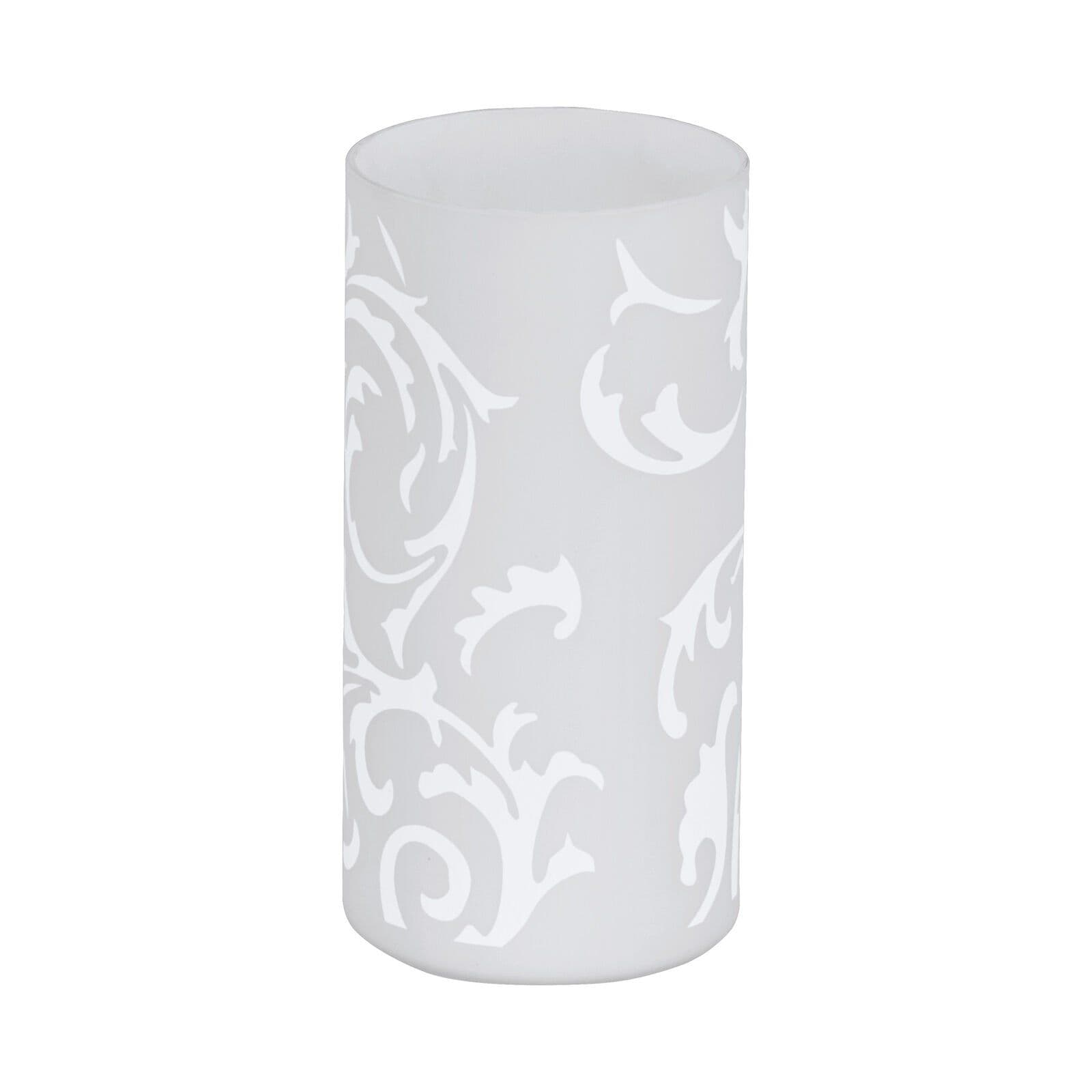 Table Lamp Shade Printed Glass Line Switch Bulb E14 1x60W