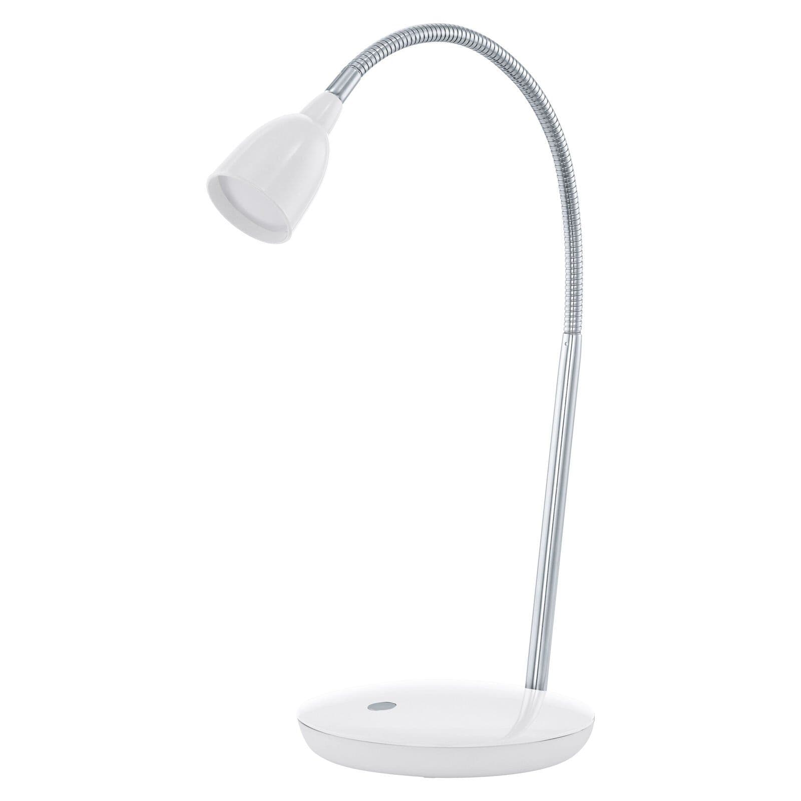 Table Lamp & Chrome Plated Rocker Switch Bulb LED 3W Included