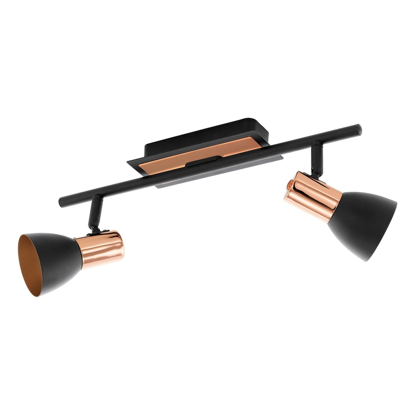 Flush Ceiling Light Copper Shade Bulb GU10 2x3.3W Included