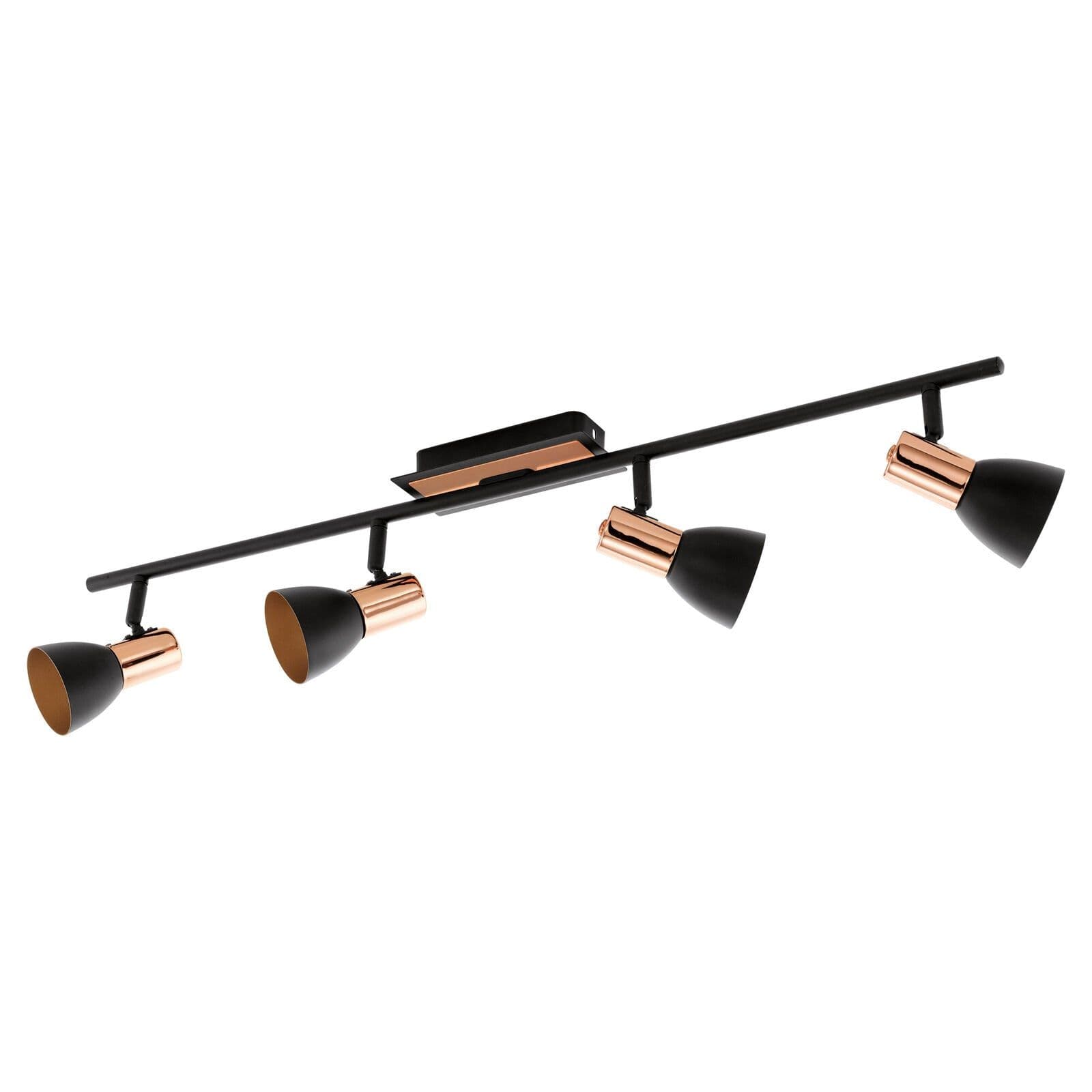 Flush Ceiling Light Copper Shade Bulb GU10 4x3.3W Included