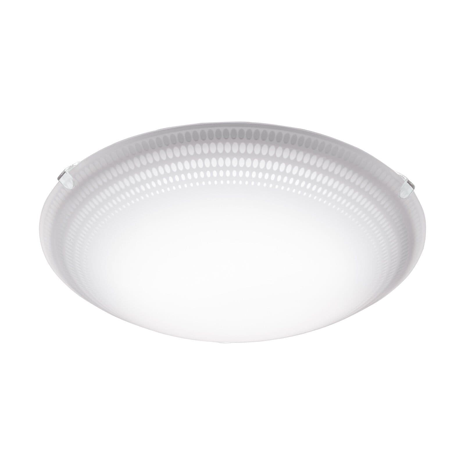 Wall Flush Ceiling Light Shade Clear Glass Bulb LED 11W Incl