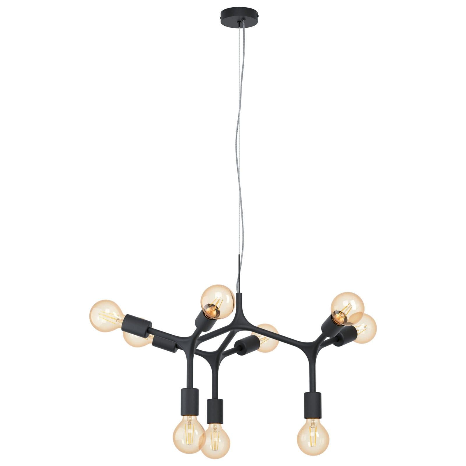 Pendant Ceiling Light 9 Bulb Arms & Lamp Holders Bulb E27 9x60W