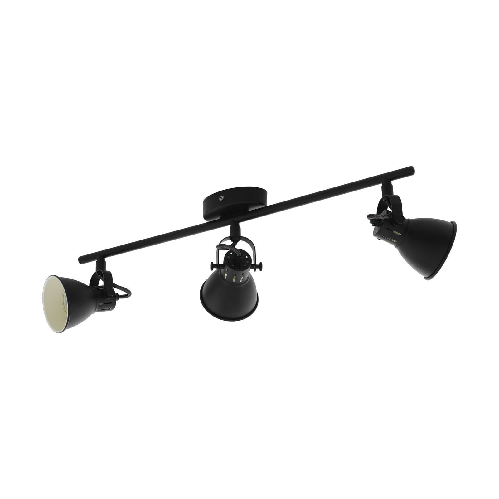 Flush Ceiling Light 3 Spots Shade Bulb GU10 3x3.3W Included