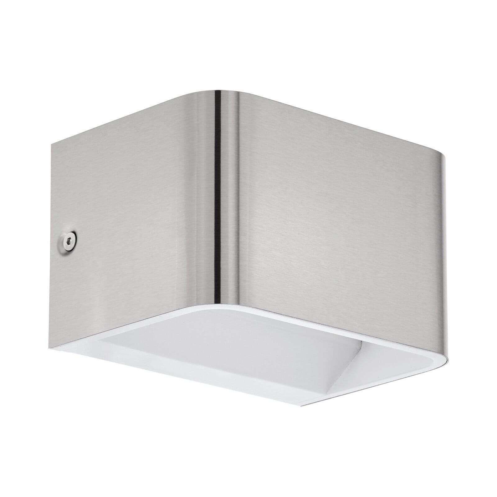 Wall Light Satin Nickel Front Cover Box Structure Bulb LED 6W Included