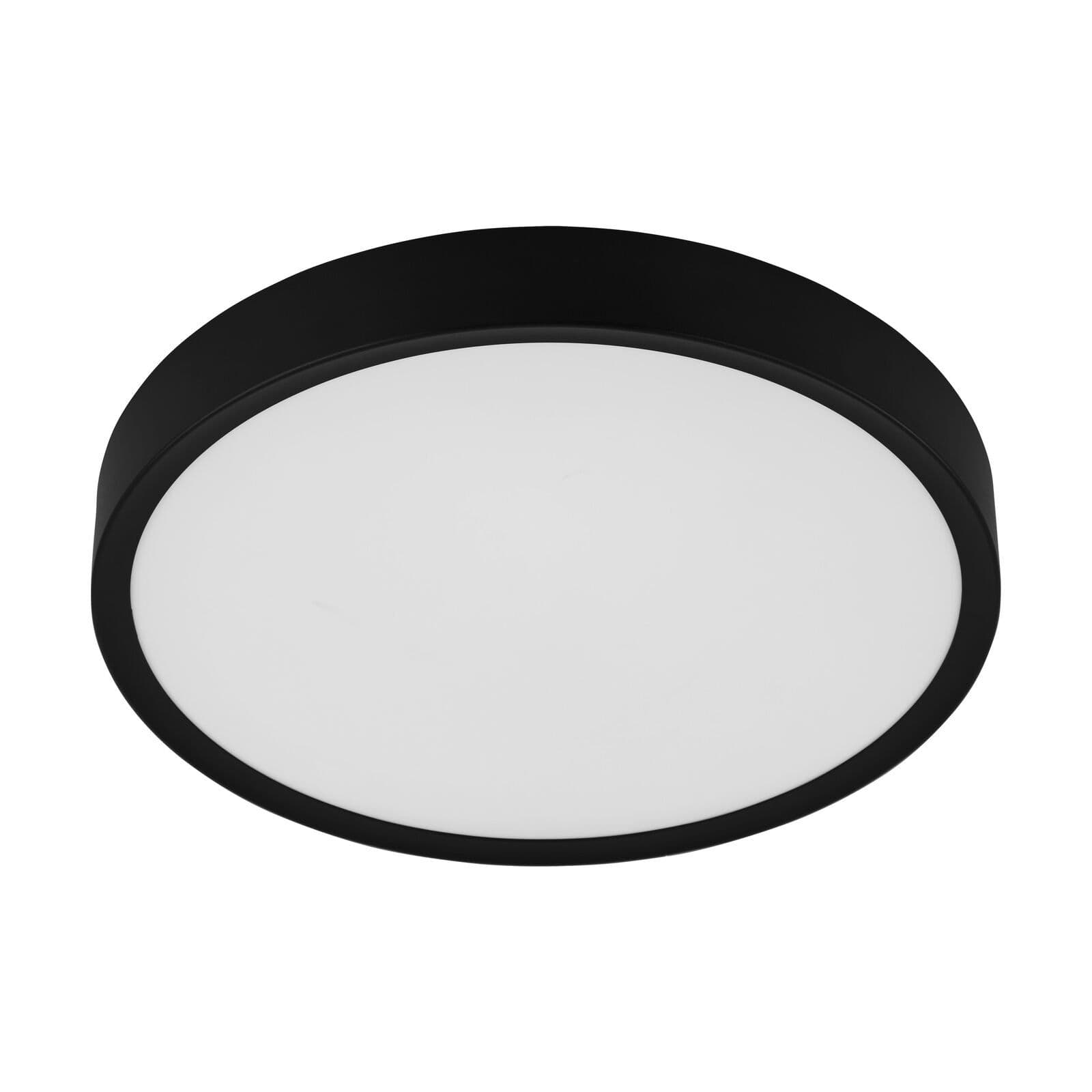 Flush Ceiling Light Shade White Plastic Bulb LED 33.5W Included