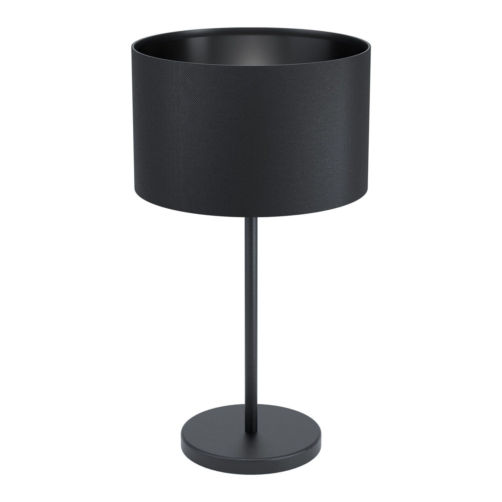Table Desk Lamp Shade Round Fabric Slim Stem Bulb E27 1x40W