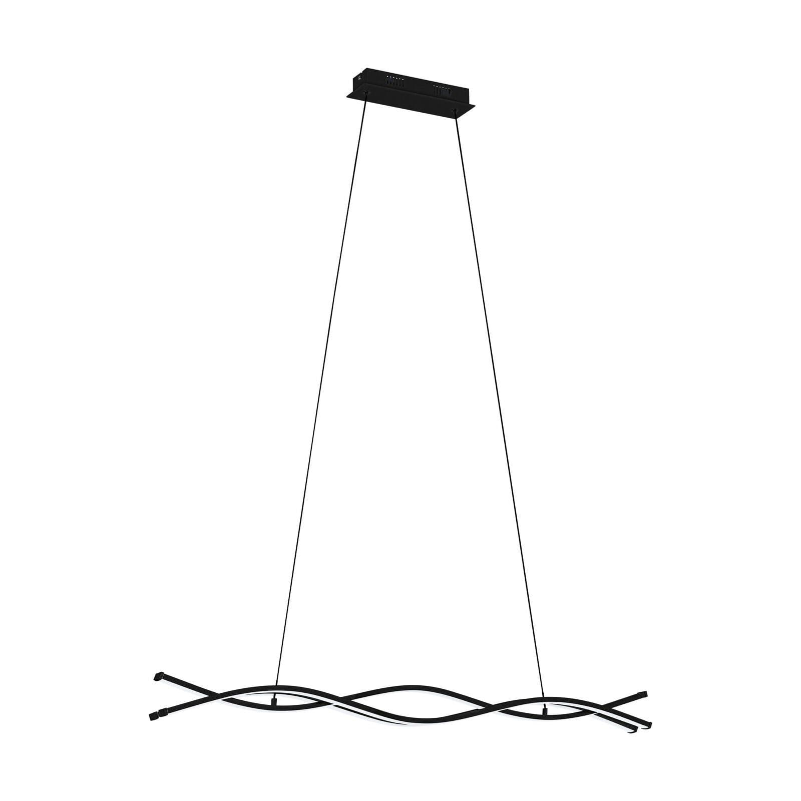 Pendant Ceiling Light Shade White Plastic Bulb LED 36W Included