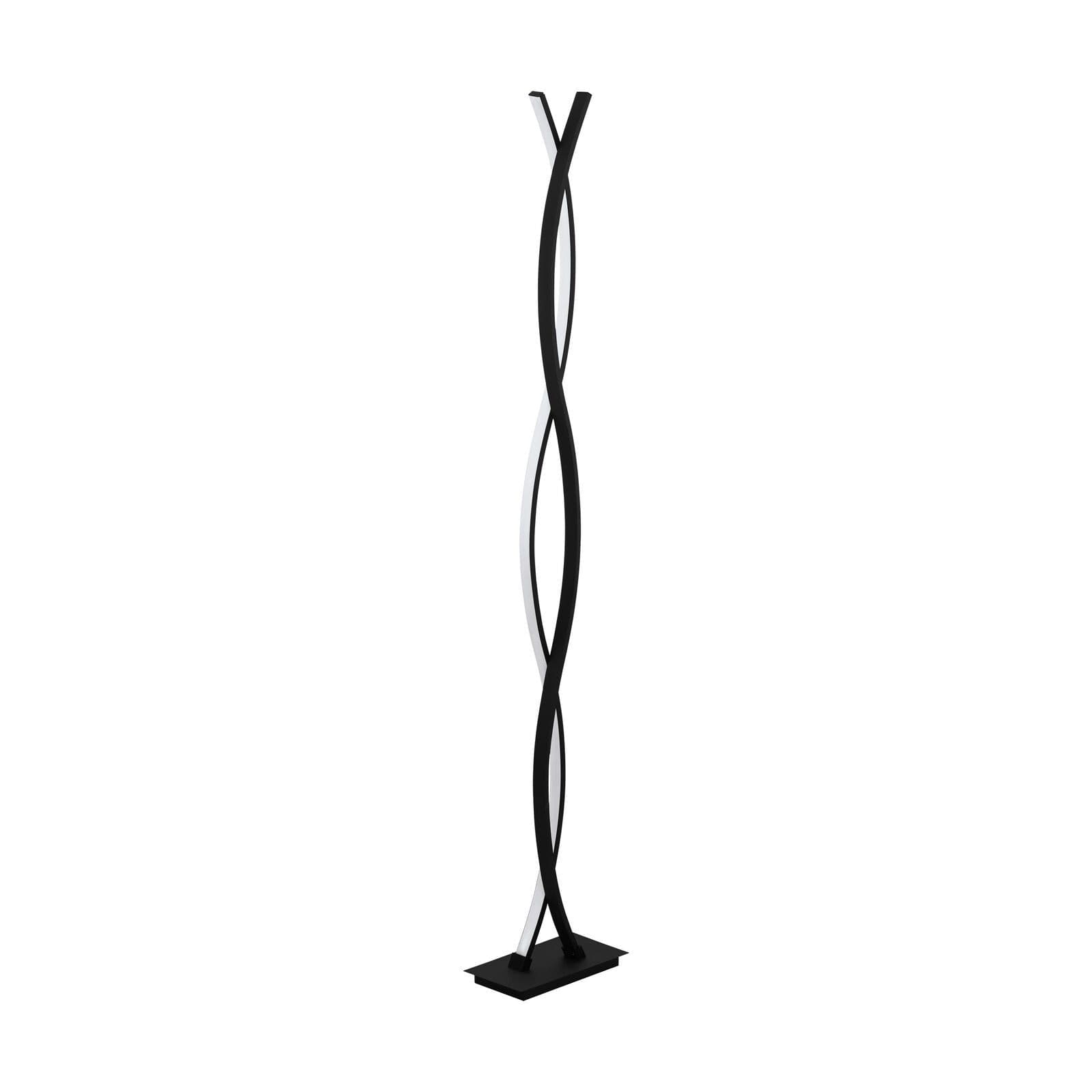Floor Lamp Light Shade White Plastic Double Stem Bulb LED 32W Included