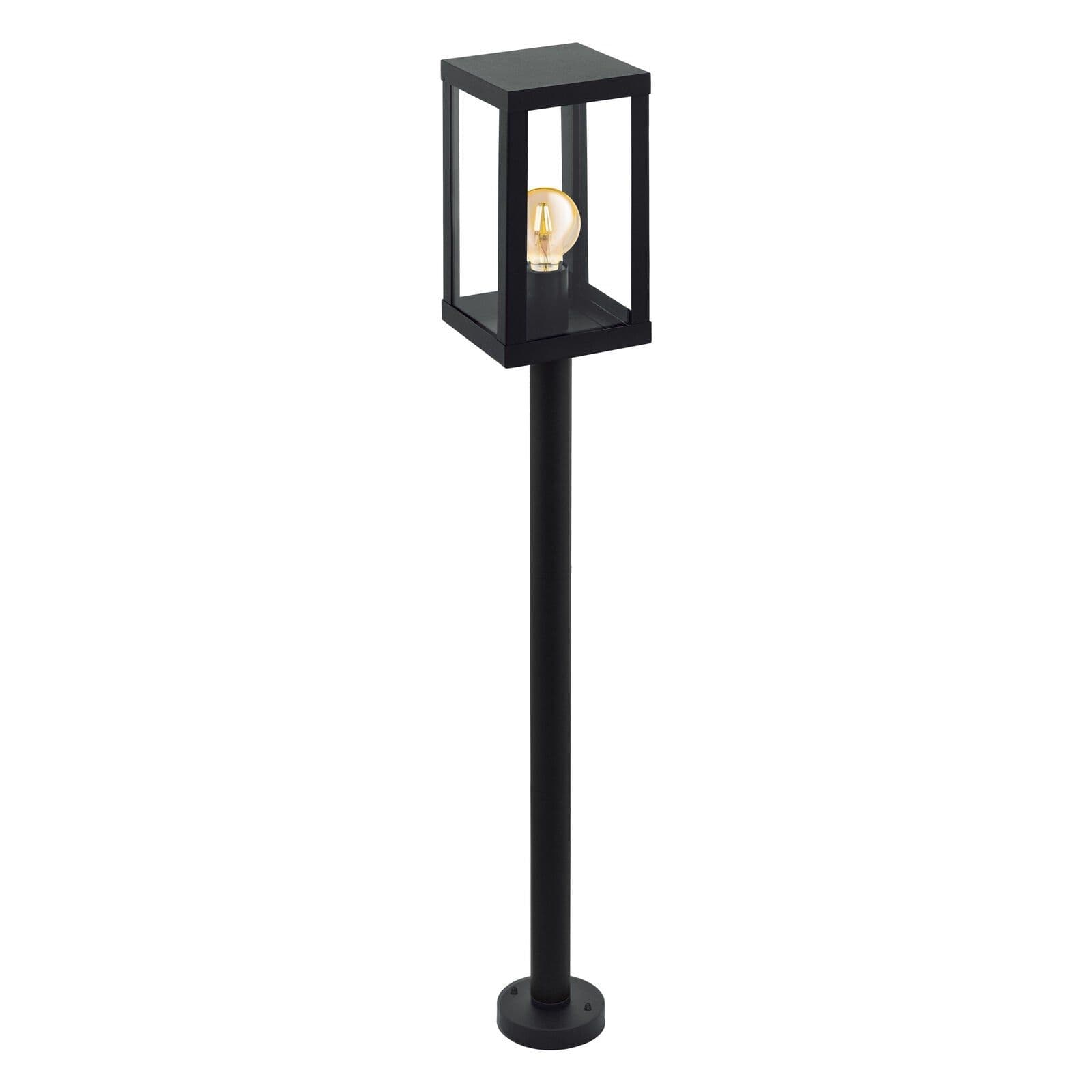 IP44 Outdoor Bollard Light Zinc Plated Steel 1 x 60W E27 Bulb Post