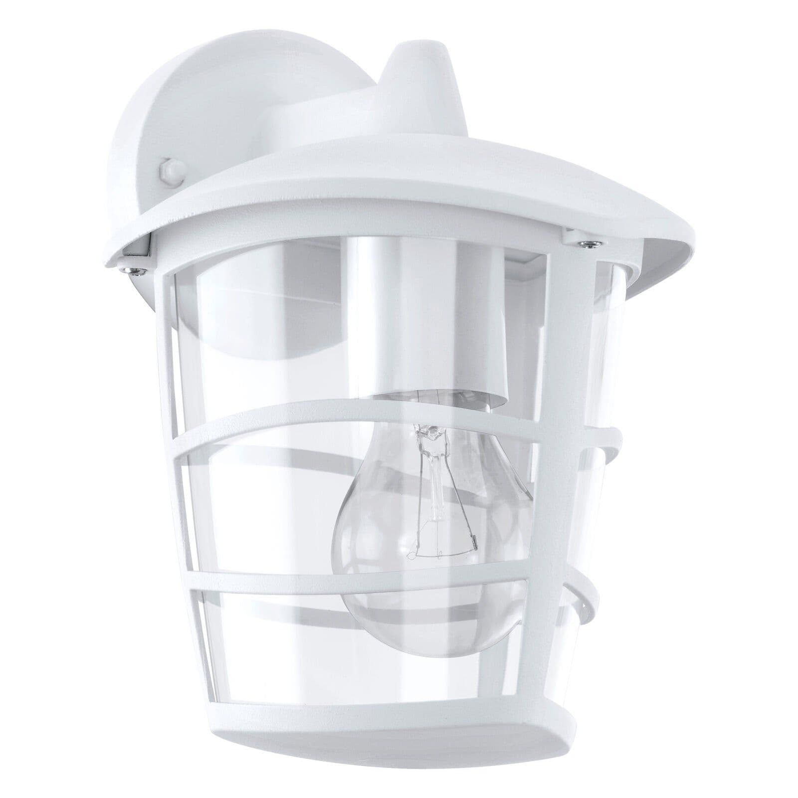 IP44 Outdoor Wall Light & Glass Lantern 1 x 60W E27 Bulb Porch Lamp Down