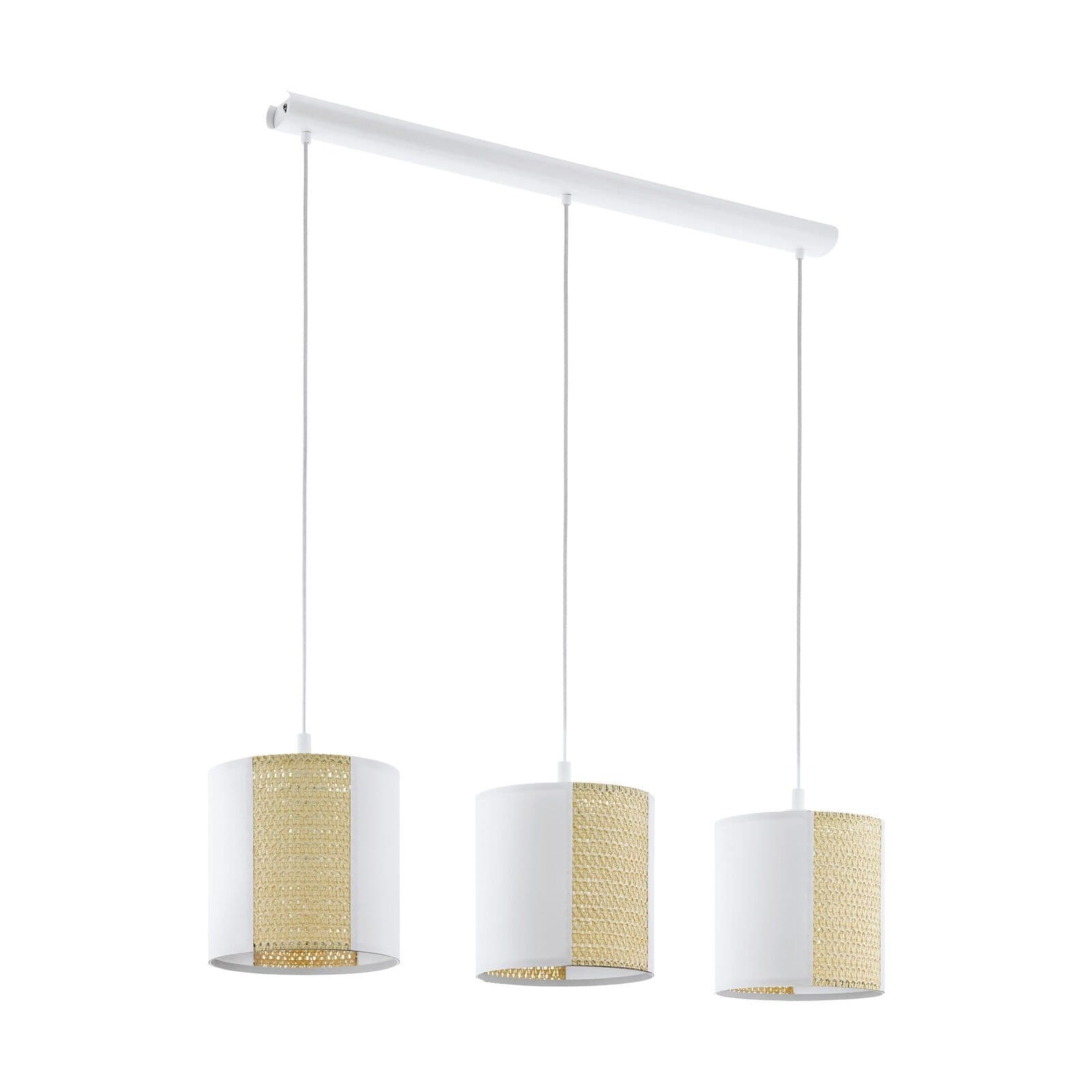 Hanging Ceiling Pendant Light Seagrass 3x 40W E27 Hallway Feature Lamp