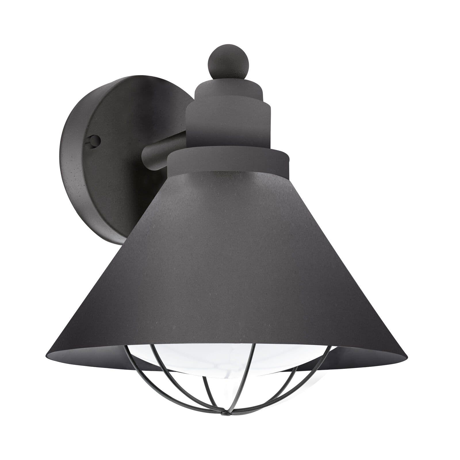 IP44 Outdoor Wall Light Cage Fisherman Shade 1 x 40W E27 Bulb Porch Lamp