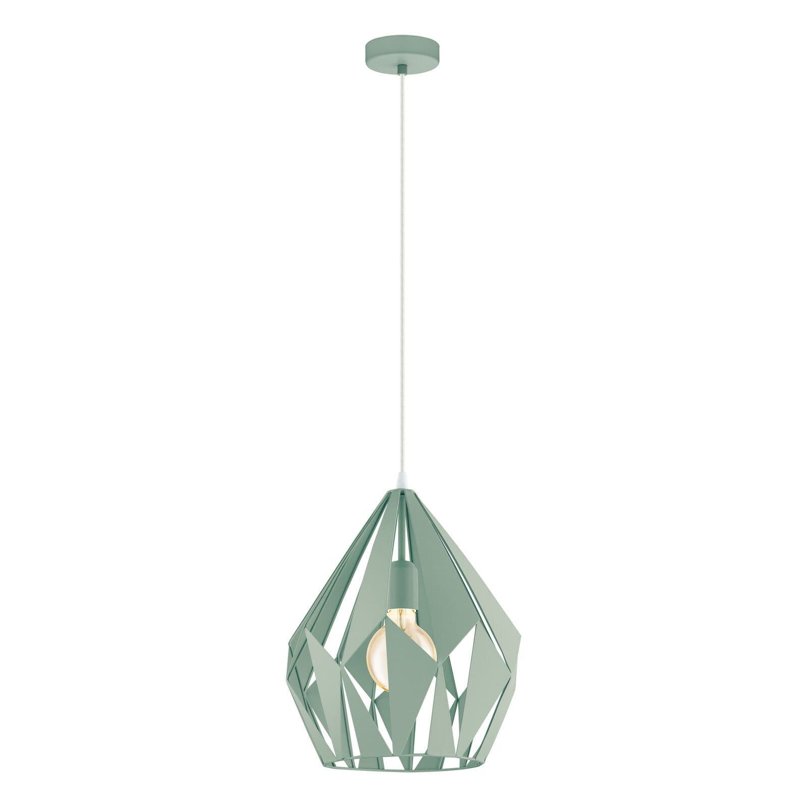 Hanging Ceiling Pendant Light Pastel Geometric 1x 60W E27 Feature Lamp