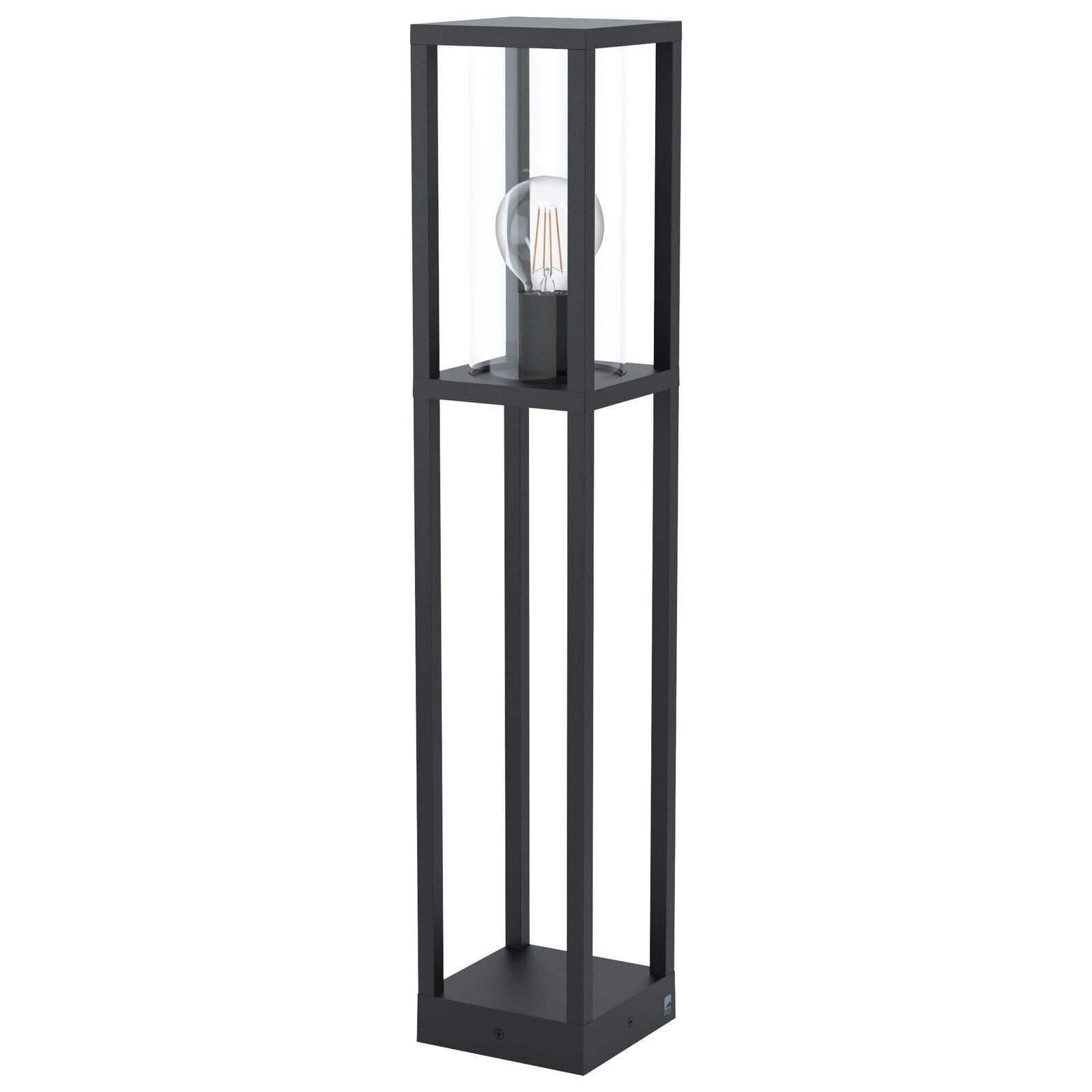IP44 Outdoor Bollard Light Cast Aluminium Box 1 x 40W E27 Tall Lamp Post