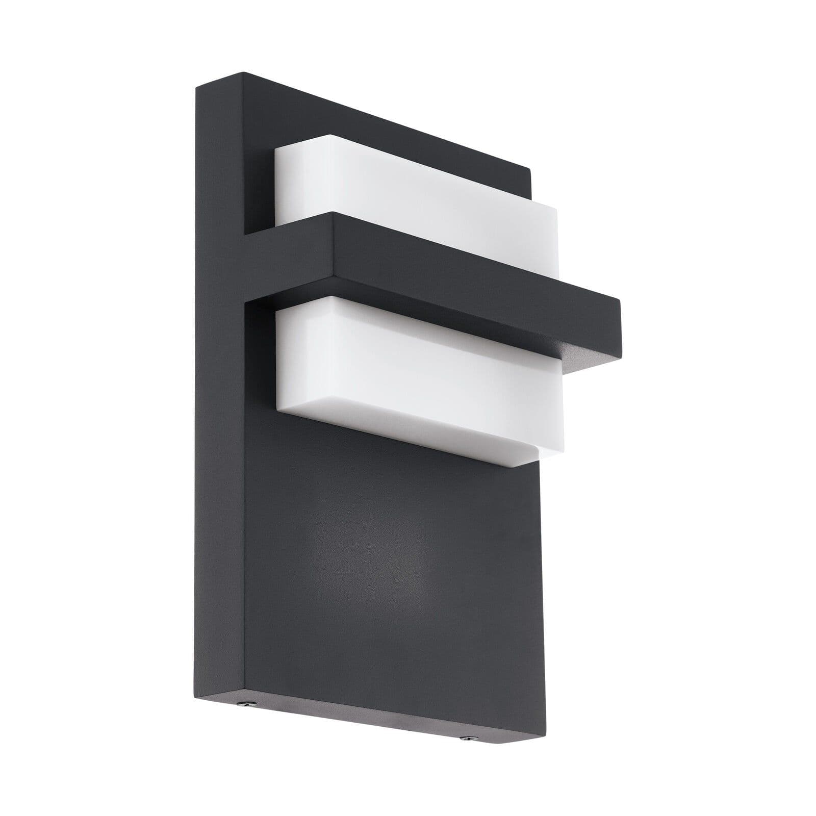 IP44 Outdoor Wall Light Anthracite Aluminium 10W Built LED Porch Lamp