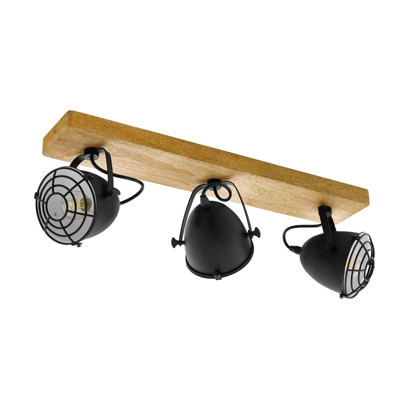 Adjustable 4 Bulb Ceiling Spotlight Wood & Shade 40W E27 Kitchen Island
