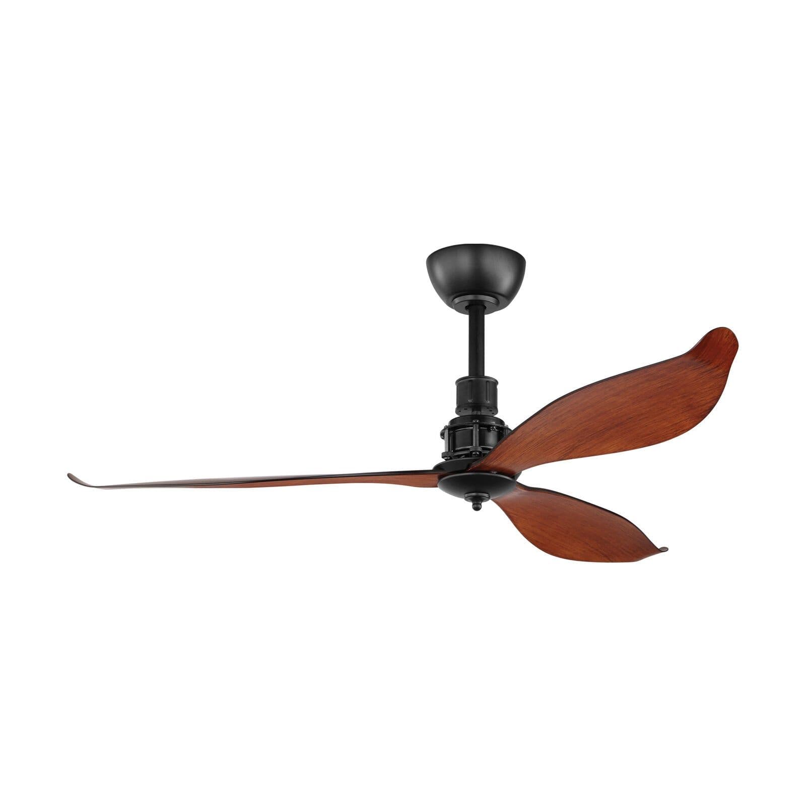 Remote Control Electric Ceiling Fan Matt Steel Conservatory 1320mm