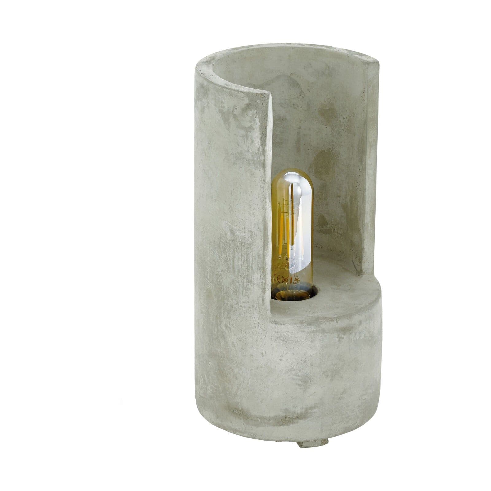 Table Lamp Desk Light Unusual Cast Concrete 1 x 60W E27 Bulb Holder