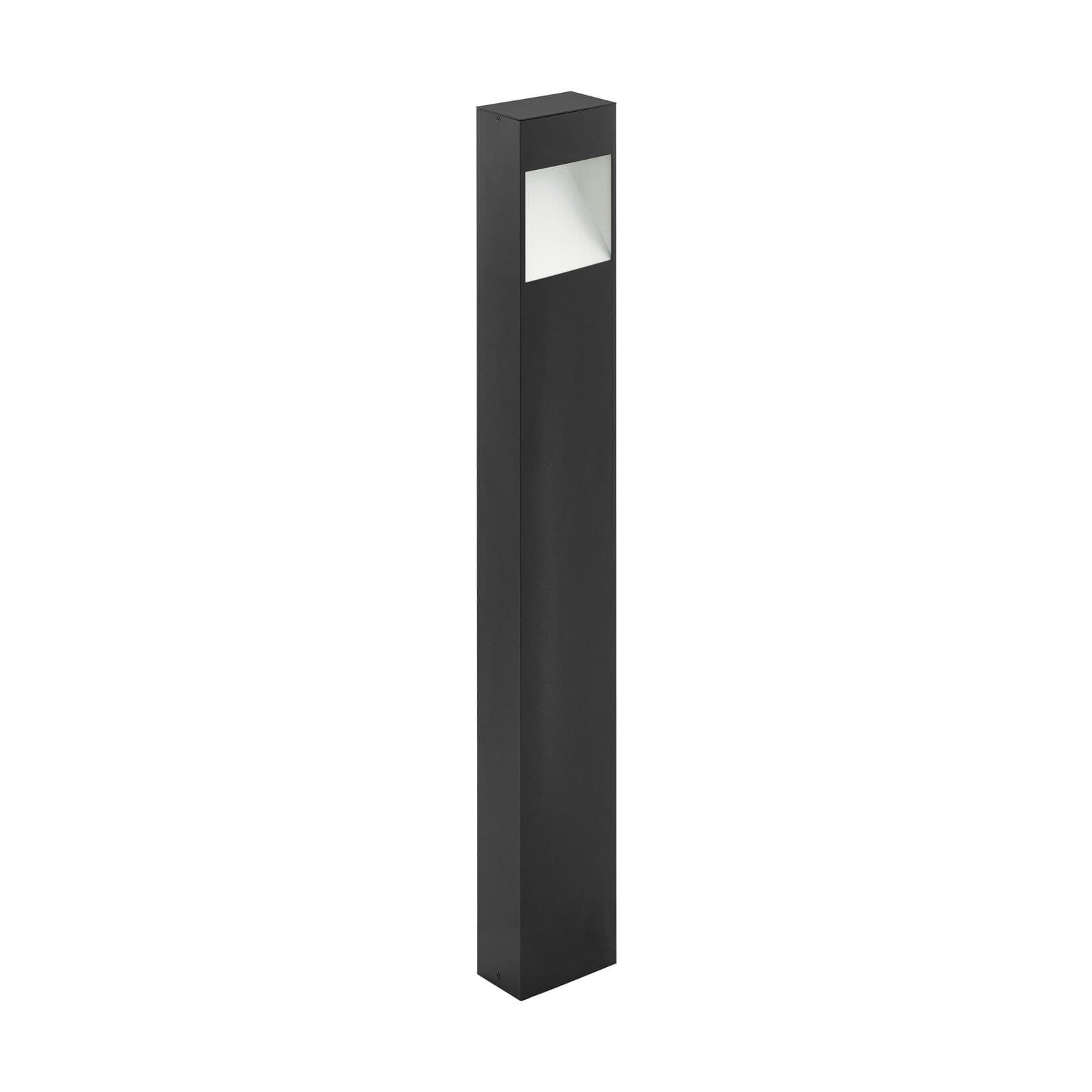 IP44 Outdoor Pedestal Light Anthracite Tall Square Post 10W Built LED