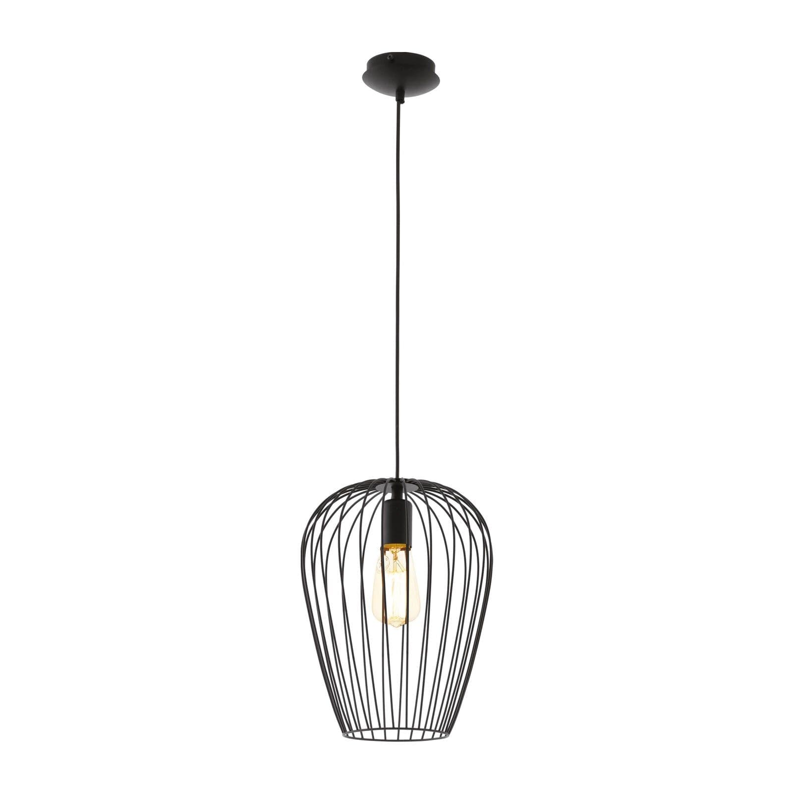 Hanging Ceiling Pendant Light Wire Cage 1 x 60W E27 Hallway Feature Lamp