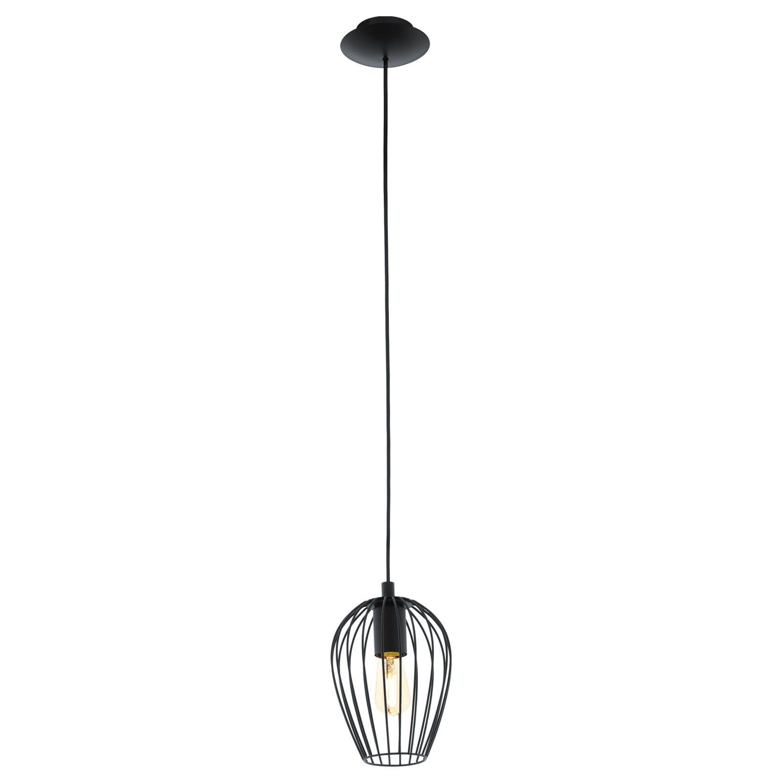 Hanging Ceiling Pendant Light Wire Cage 1x 60W E27 Hallway Feature Lamp