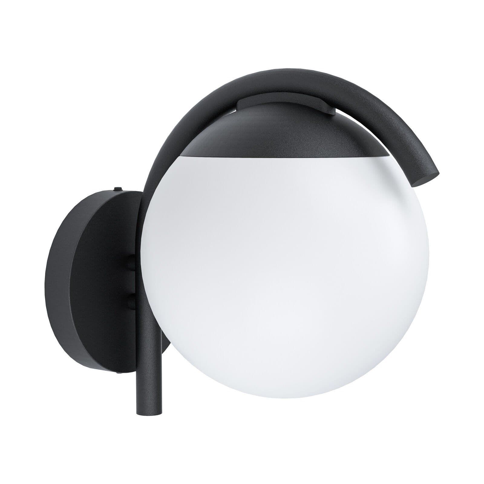 IP44 Outdoor Wall Light & Diffused Shade 1 x 28W E27 Bulb Porch Lamp