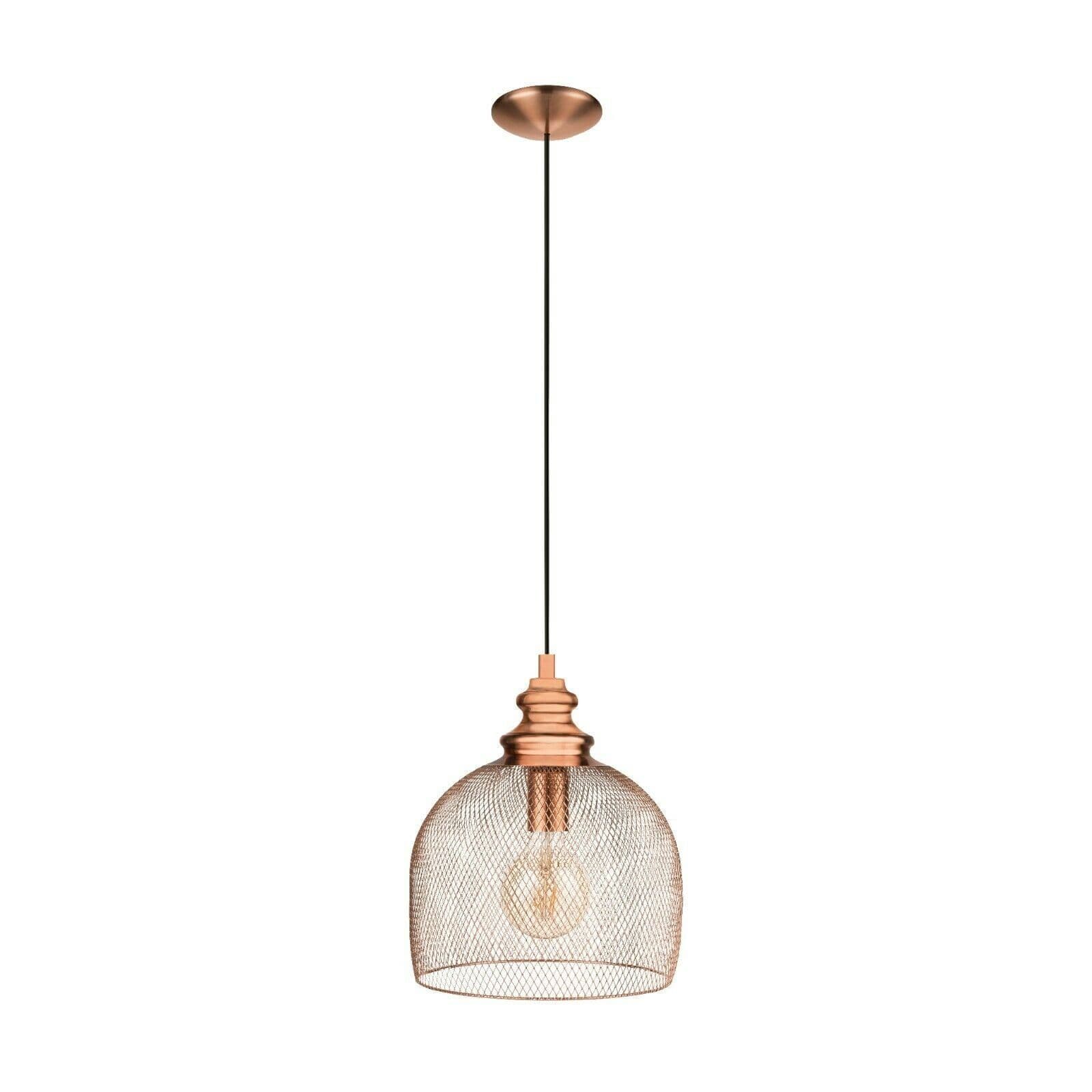 Hanging Ceiling Pendant Light Wire Mesh Shade 1x 60W E27 Feature Lamp