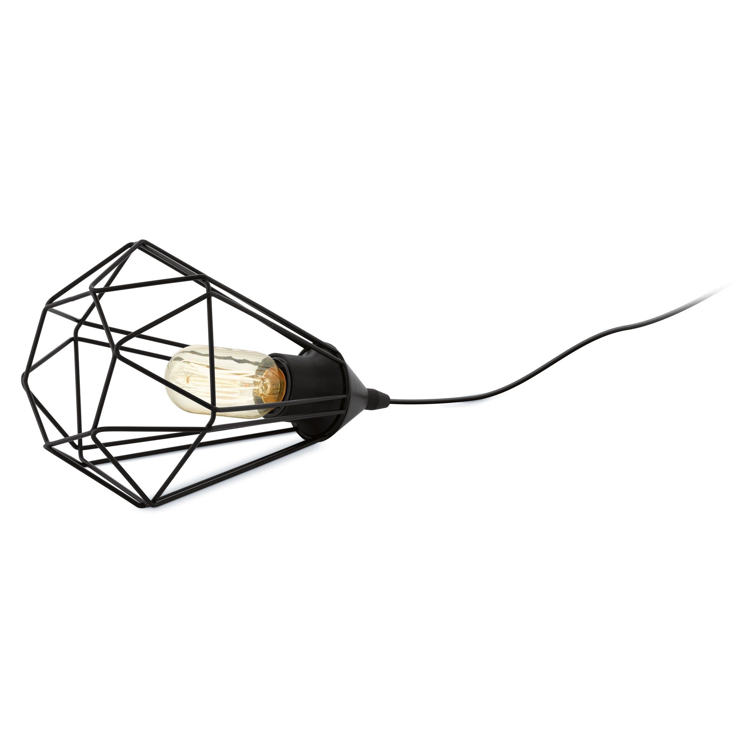 Mini Table Lamp Desk Light Steel Geometric Wire Shade 1 x 60W E27 Bulb