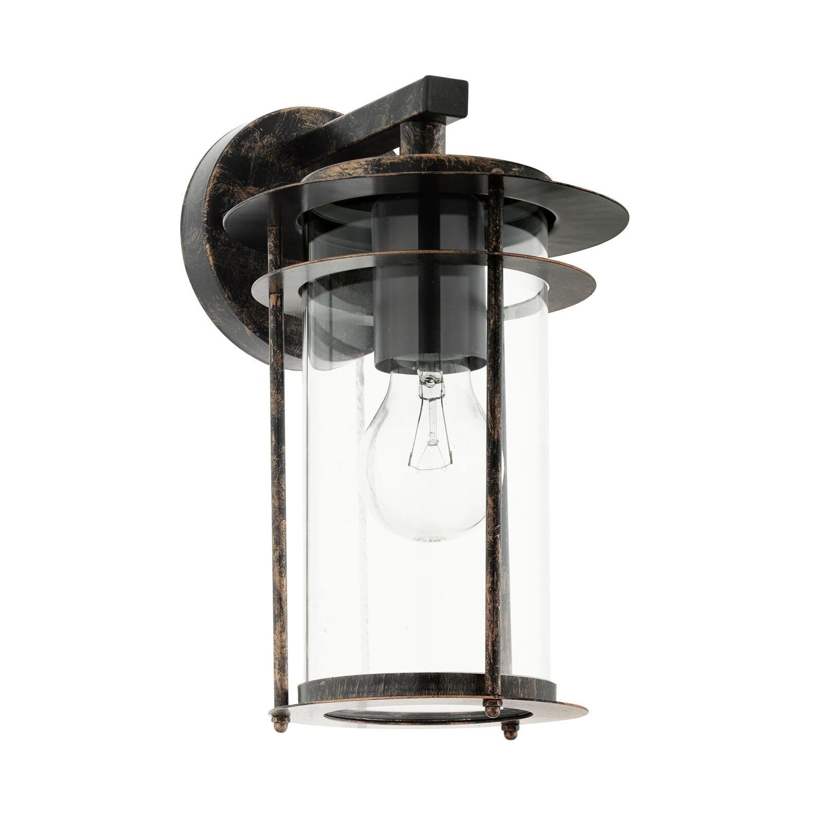 IP44 Outdoor Wall Light Antique & Glass Shade Lamp 1 x 60W E27 Bulb
