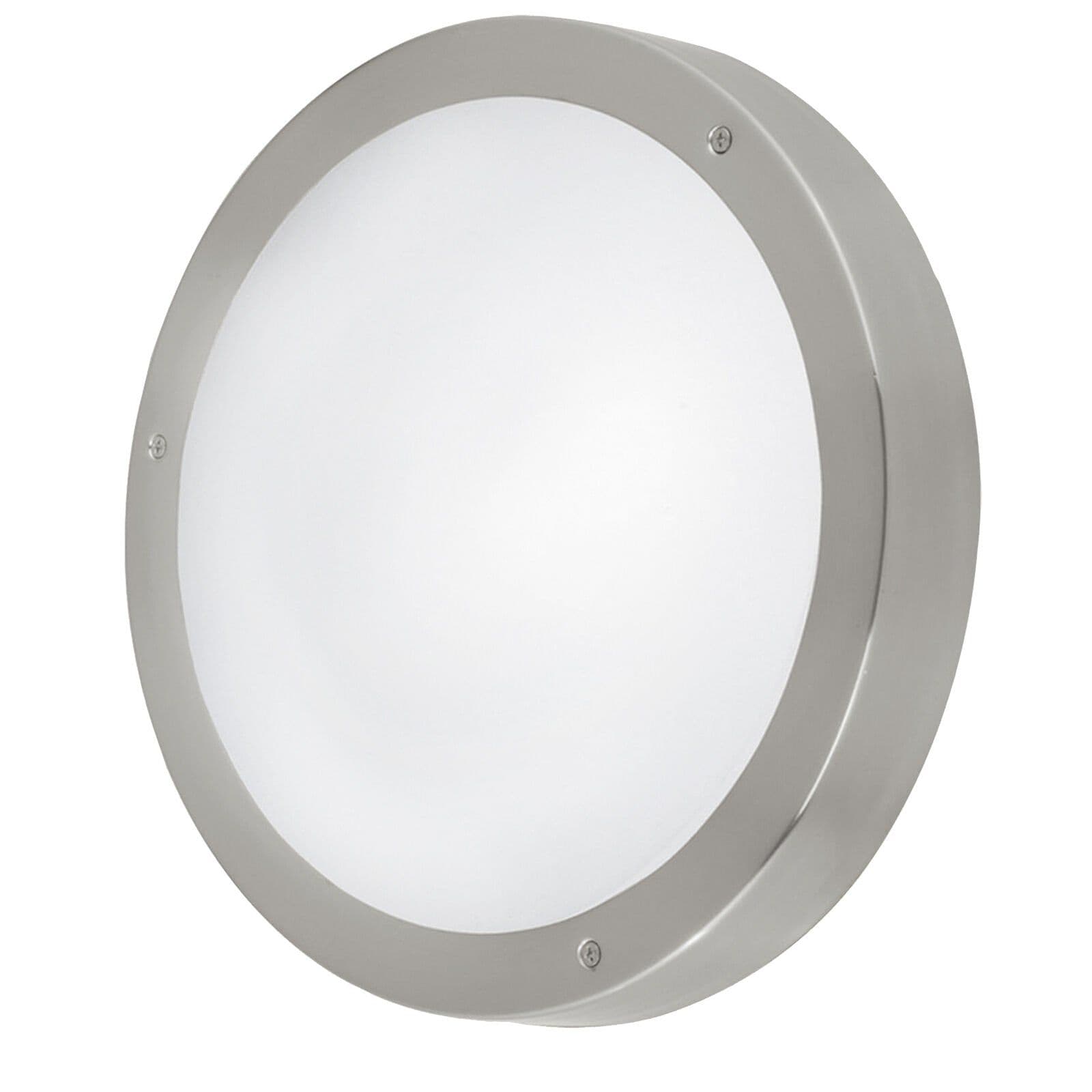 IP44 Outdoor Wall Light Round Stainless Steel 11W Built LED Porch Lamp