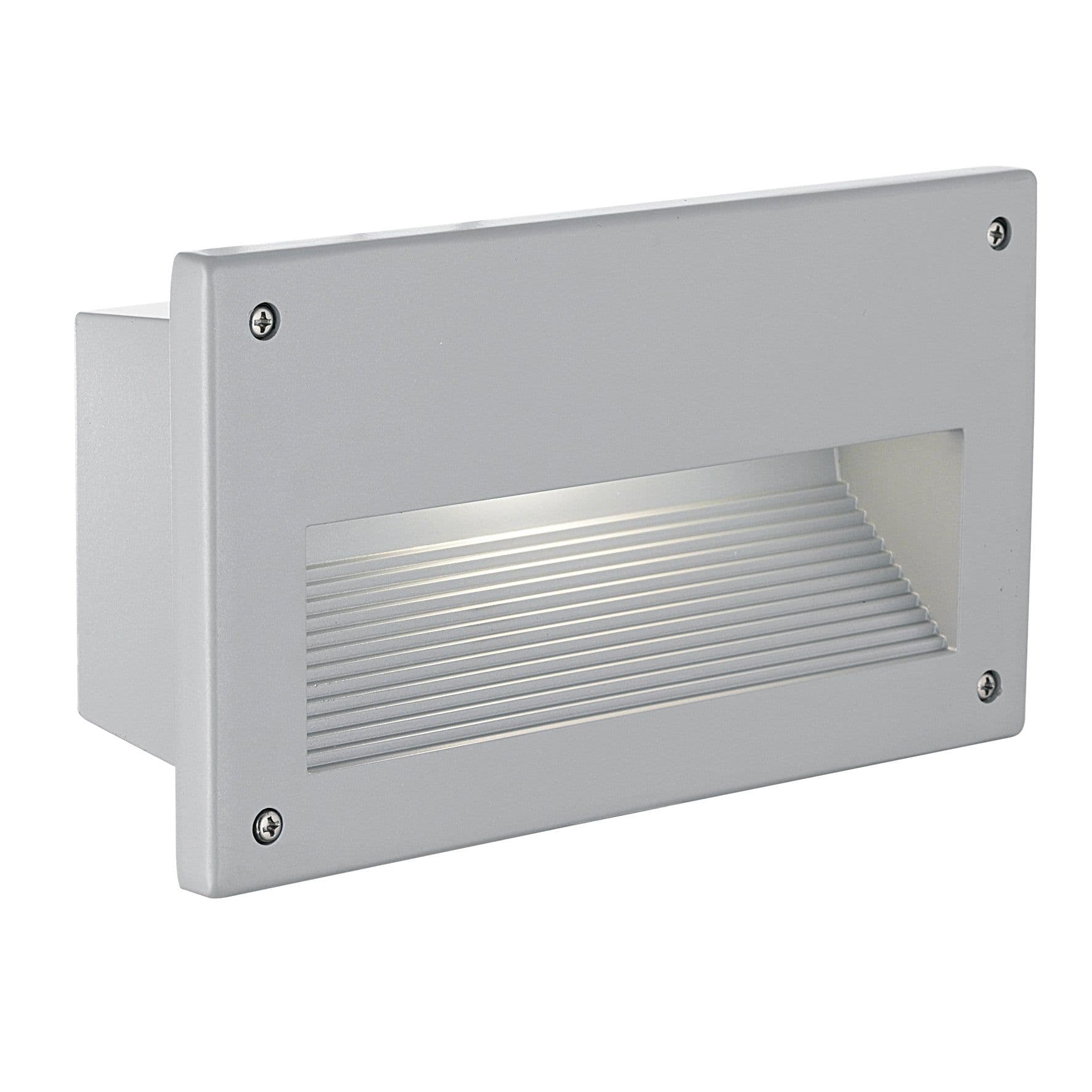 IP44 Recessed Outdoor Wall Light Cast Aluminium 1 x 40W E14 Bulb