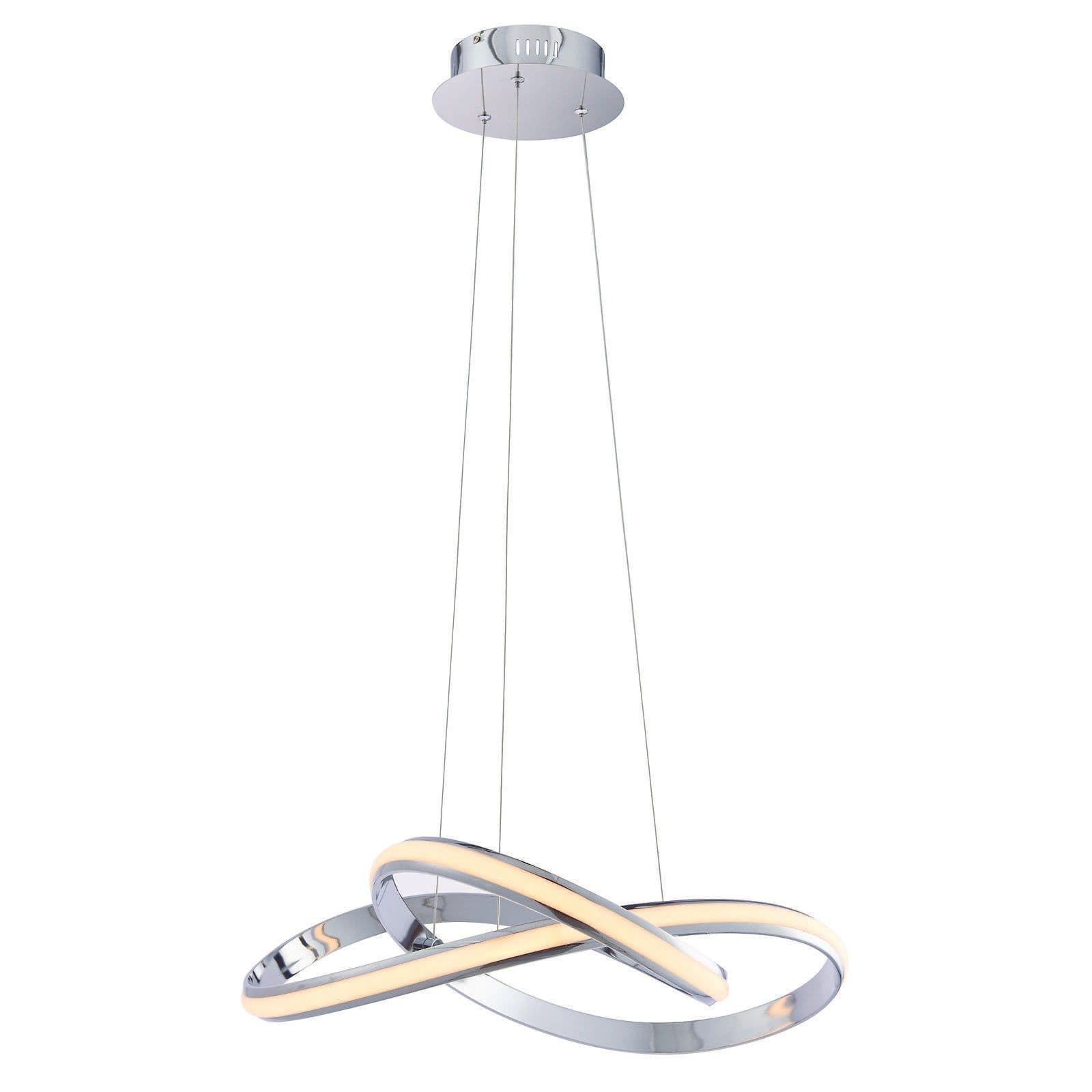 Ceiling Pendant Light Chrome Plate & Silicone 35W LED Bulb Included